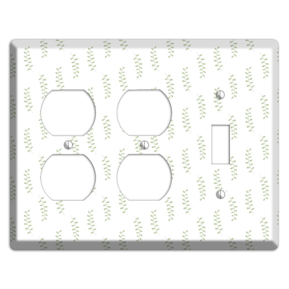 Leaves Style AA 2 Duplex / Toggle Wallplate