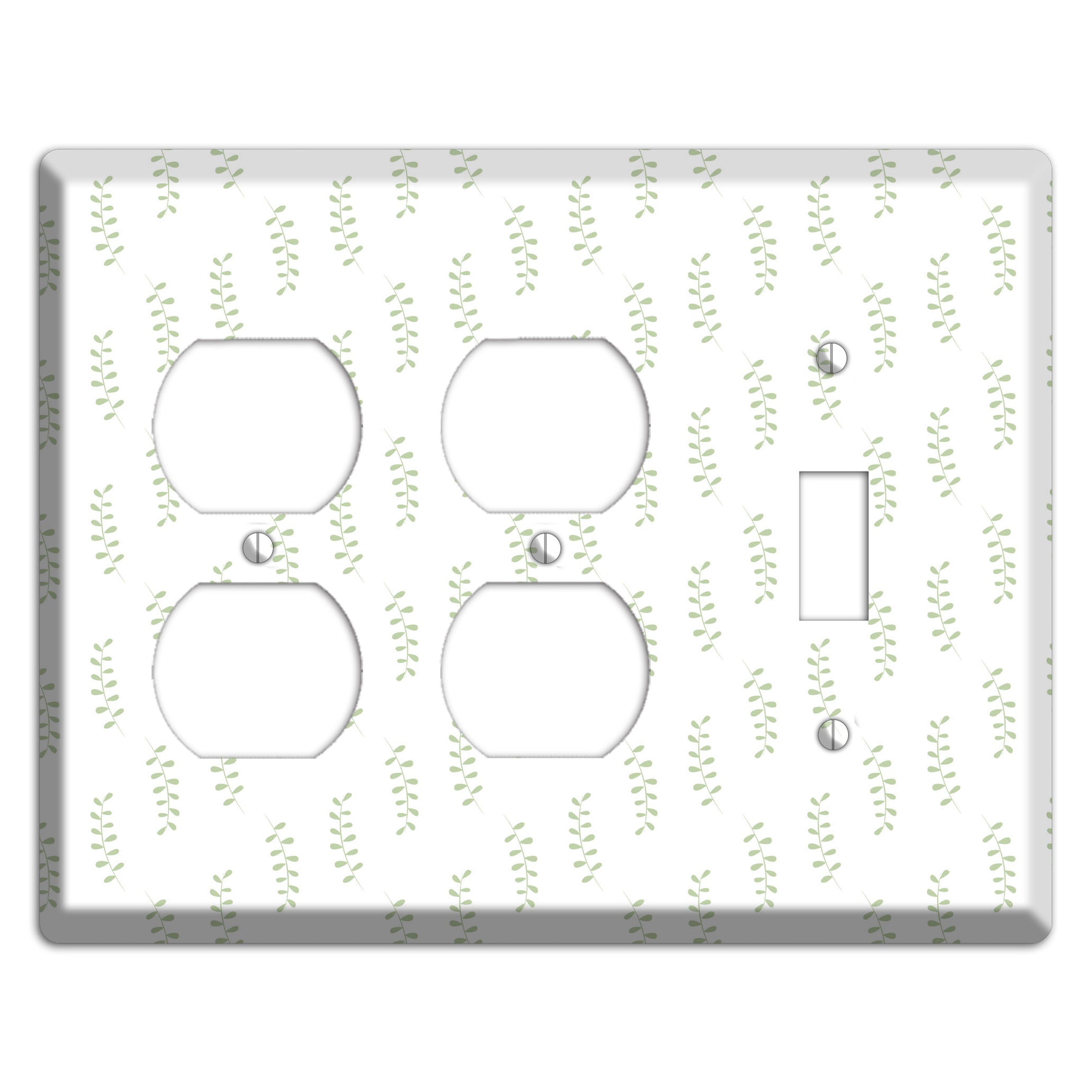 Leaves Style AA 2 Duplex / Toggle Wallplate