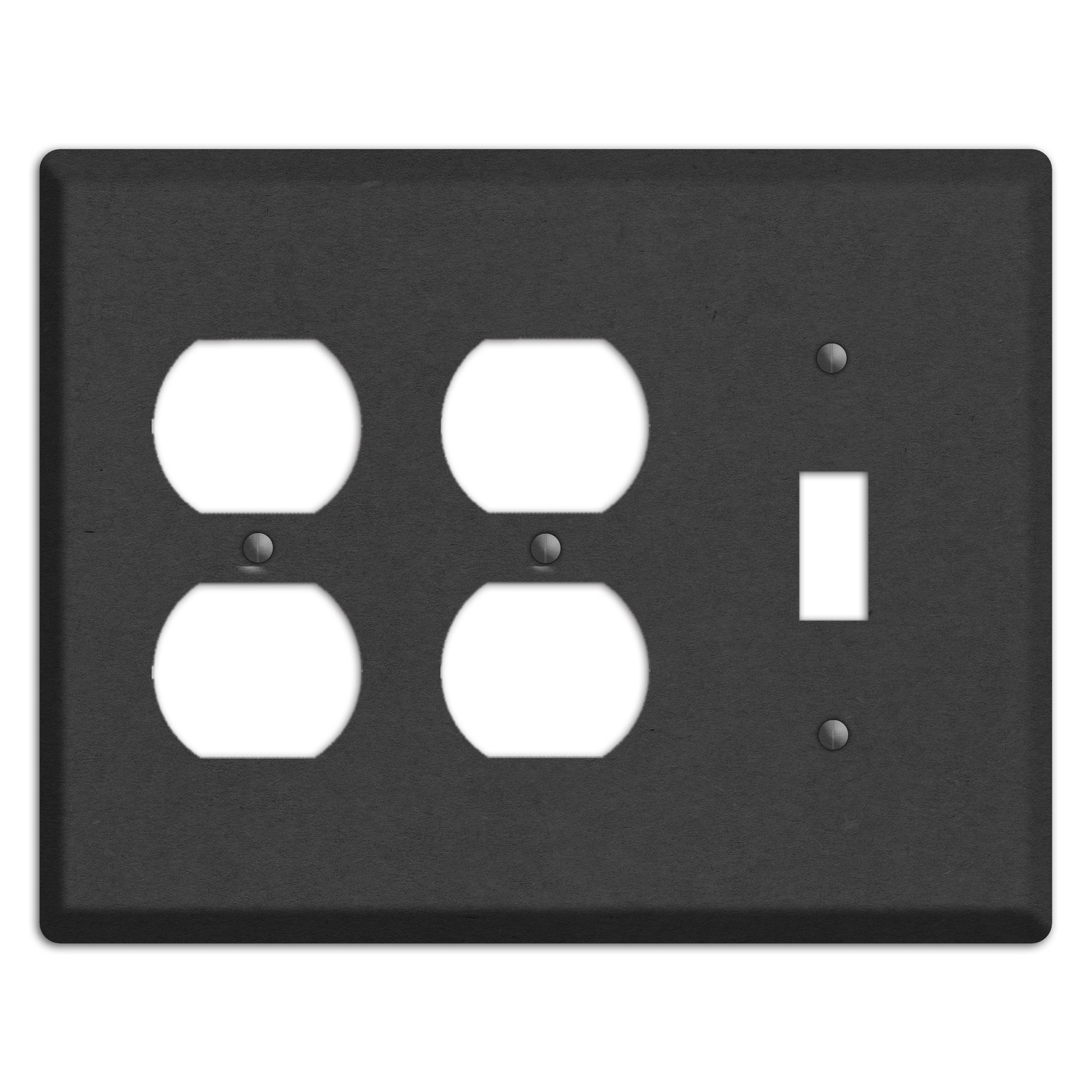 Charcoal Kraft 2 Duplex / Toggle Wallplate