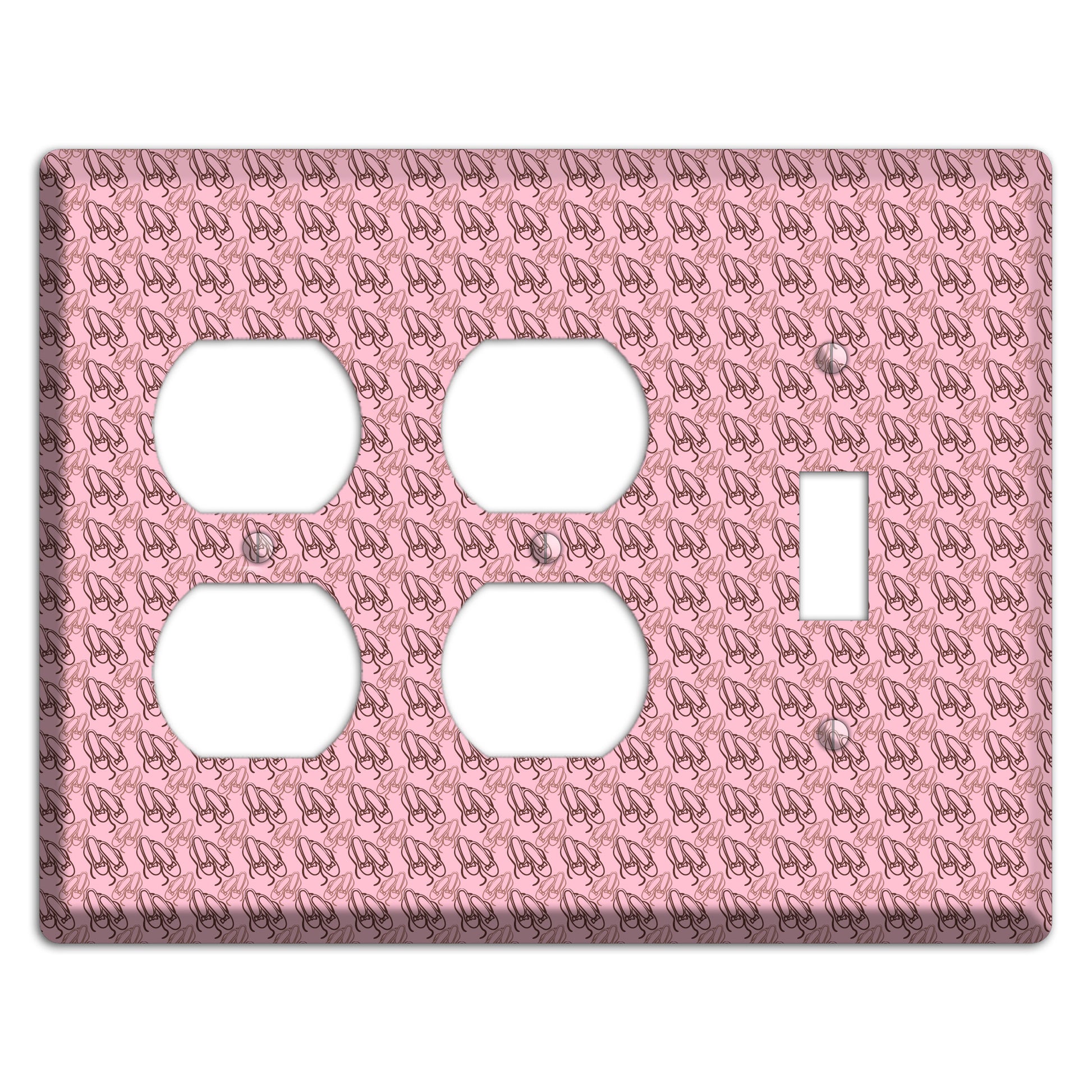 Pink Ballet Slippers 2 Duplex / Toggle Wallplate