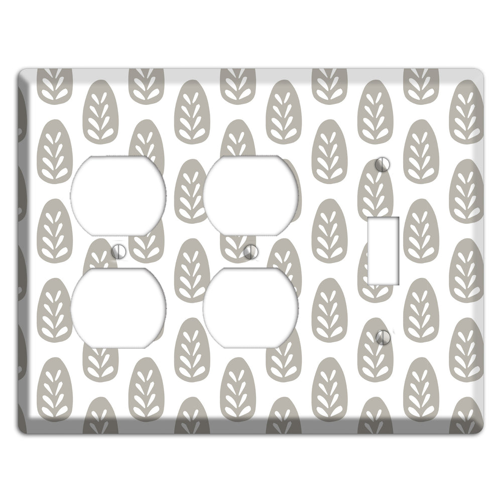 Simple Scandanavian Style U 2 Duplex / Toggle Wallplate