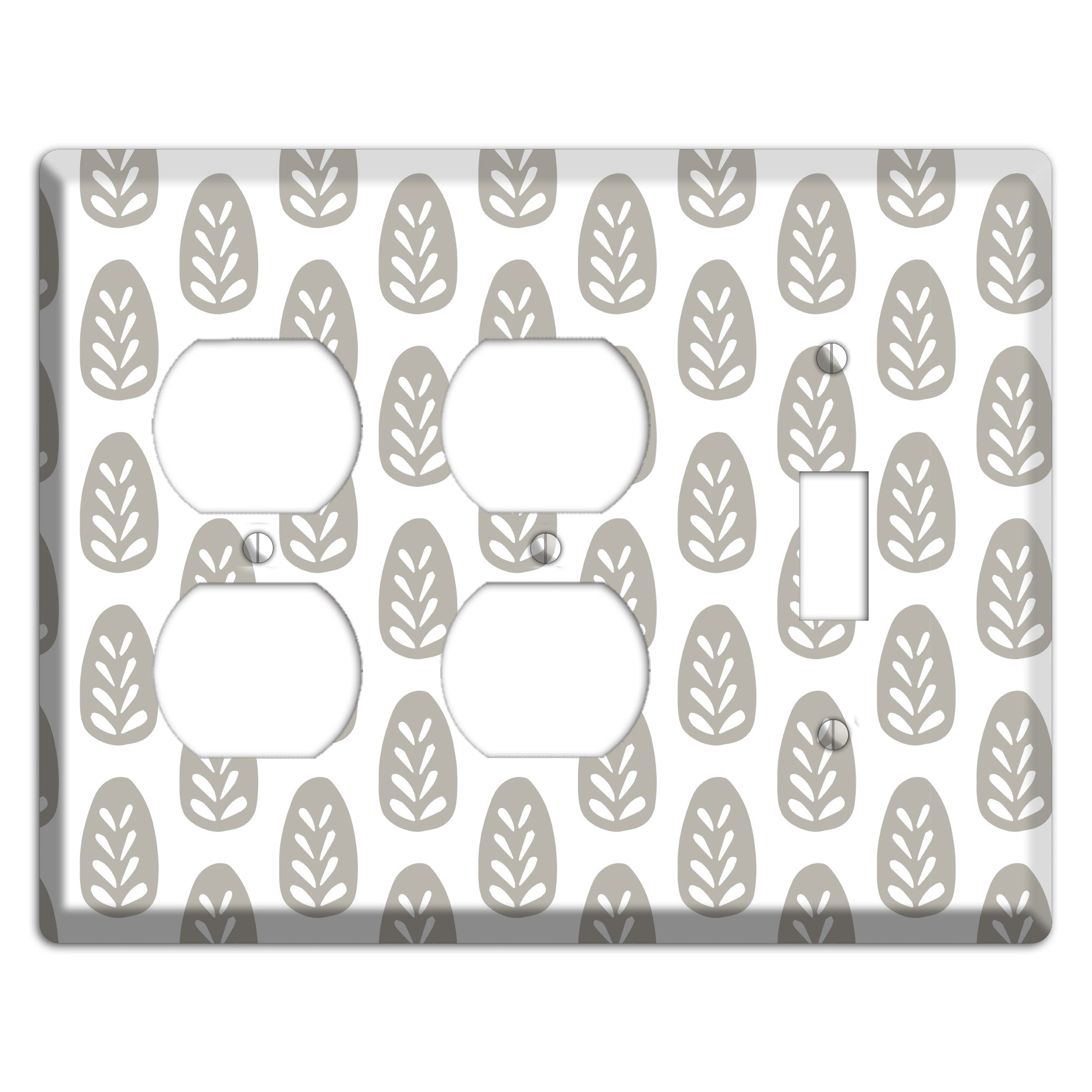 Simple Scandanavian Style U 2 Duplex / Toggle Wallplate