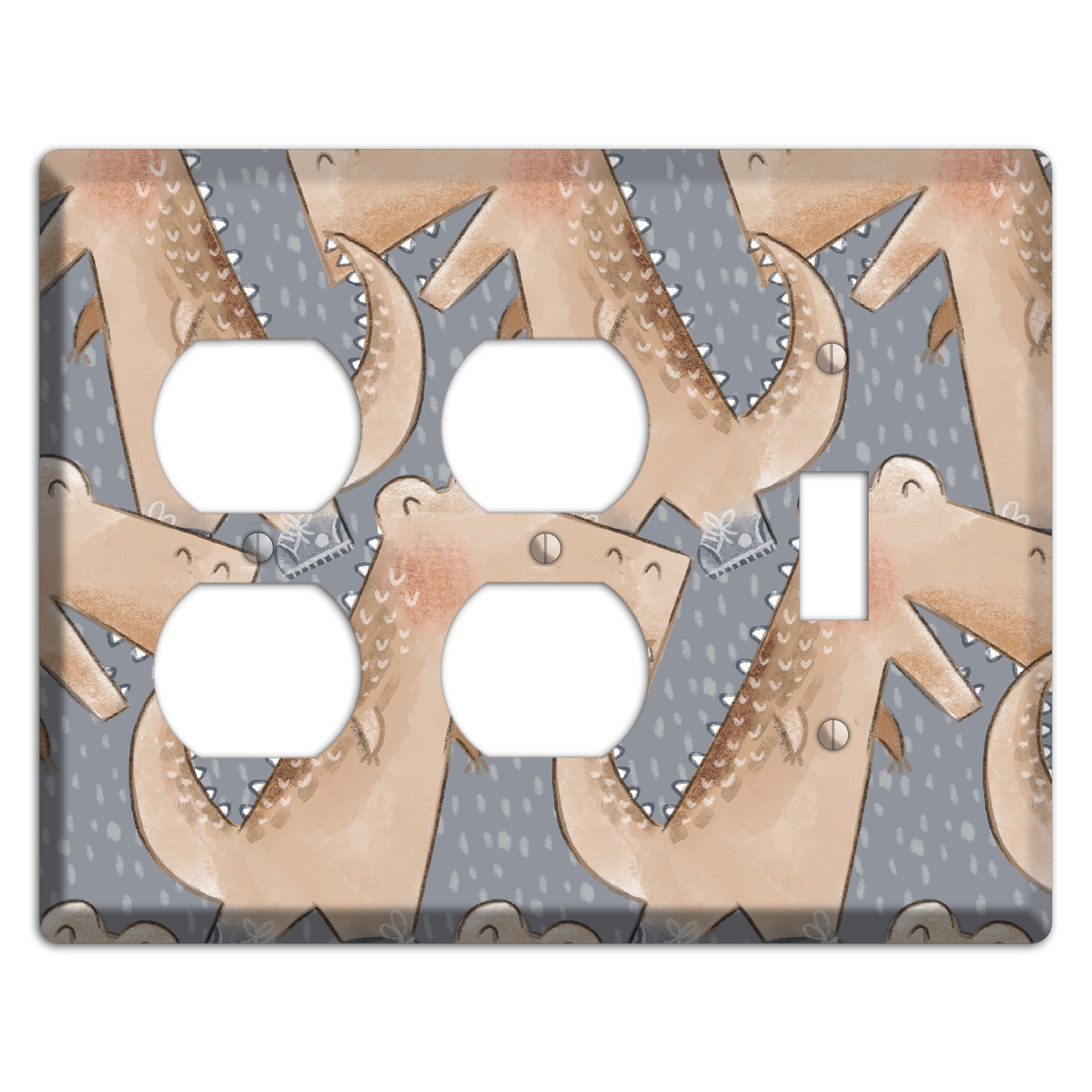 Alligator March 2 Duplex / Toggle Wallplate