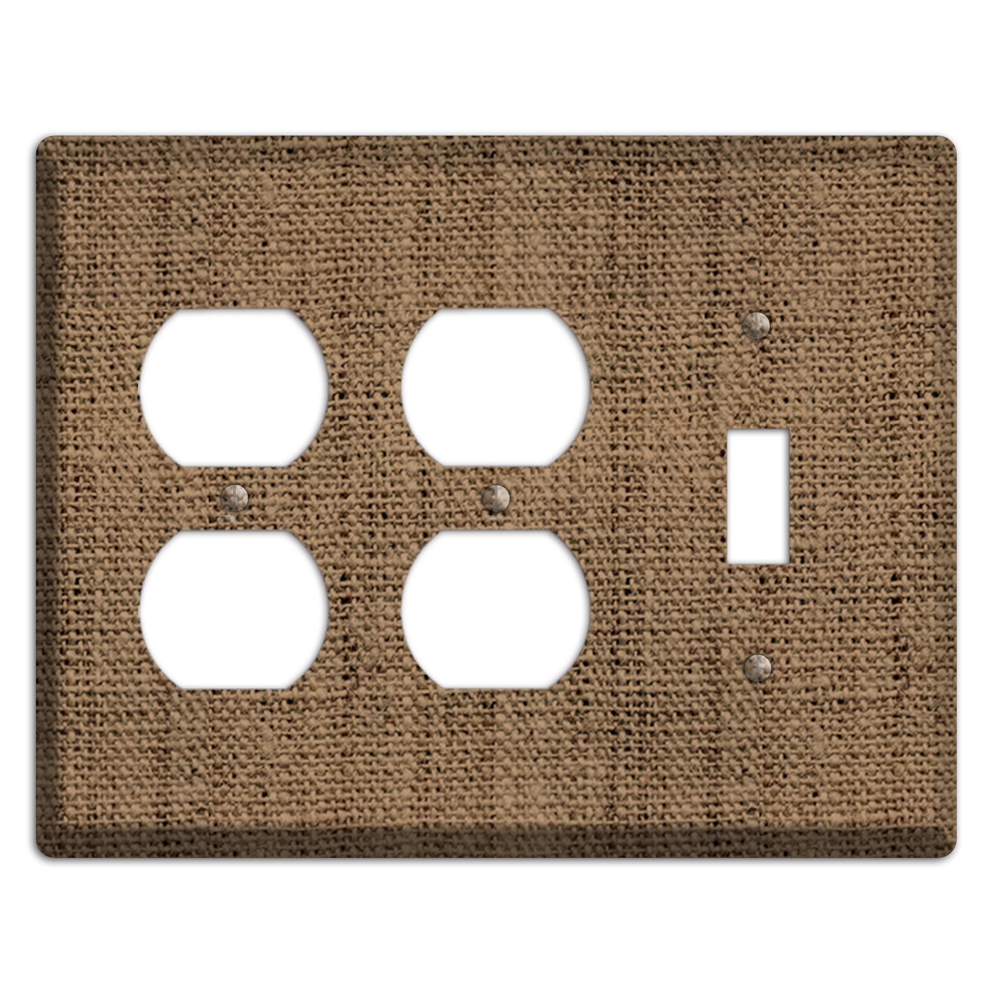 Shadow Burlap 2 Duplex / Toggle Wallplate