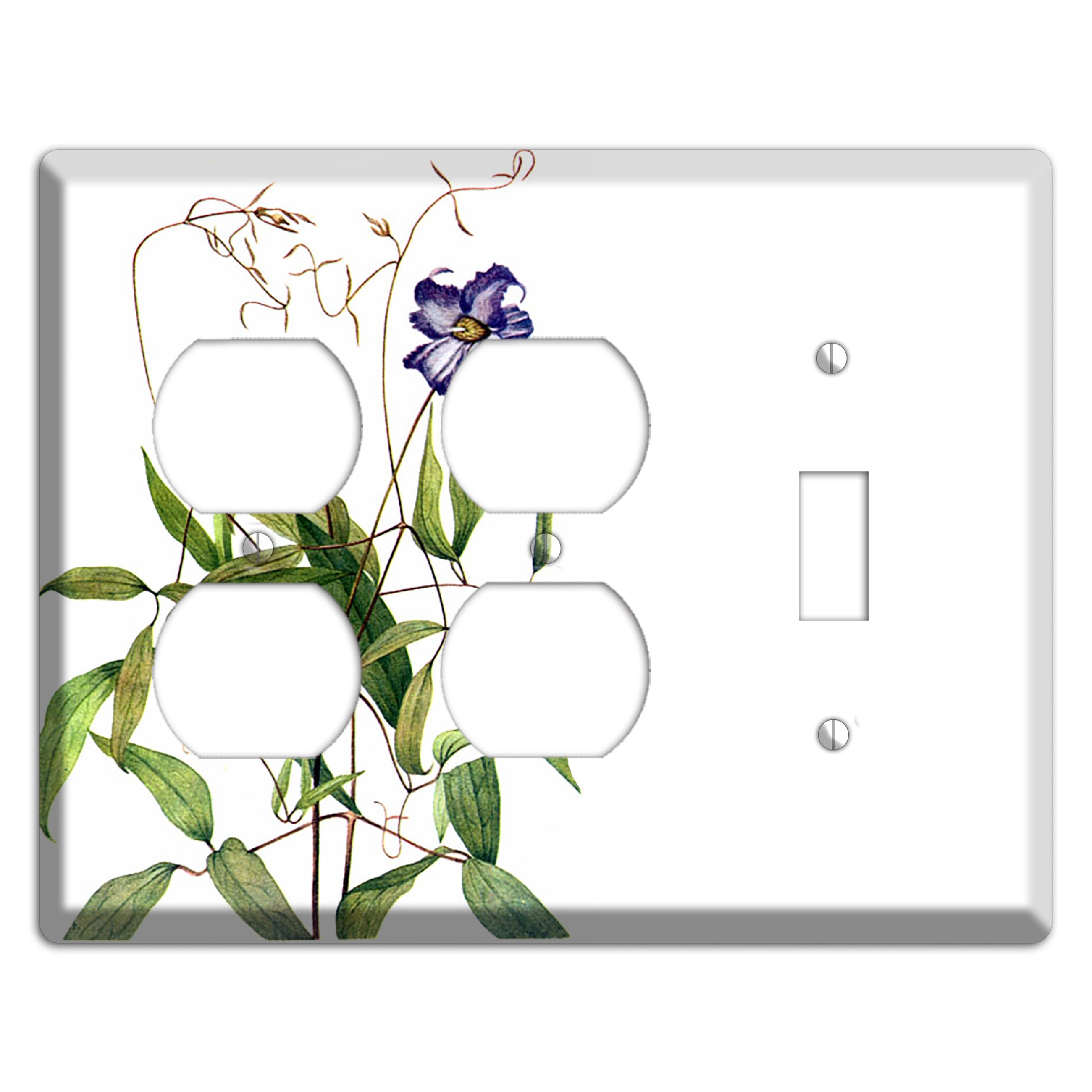 Clematis Crispa 2 Duplex / Toggle Wallplate