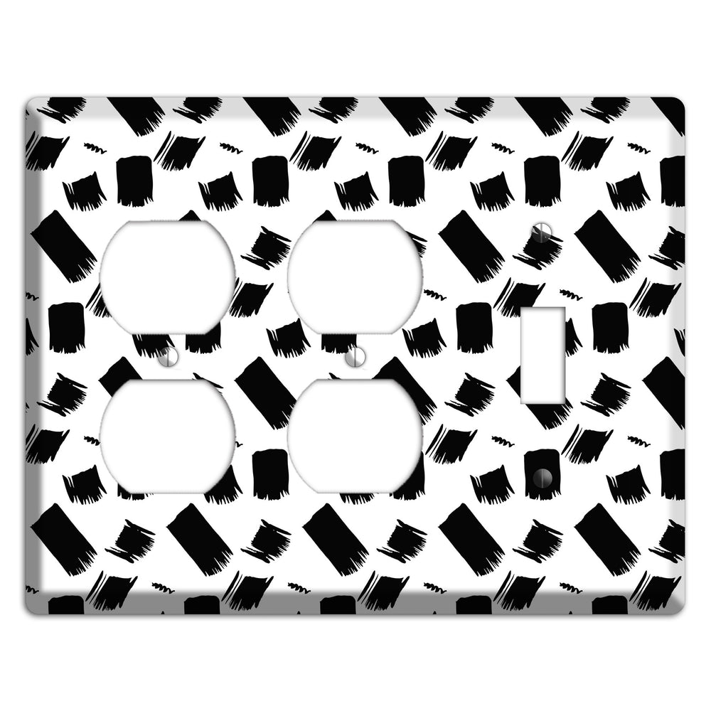 Ink Brushstrokes 8 2 Duplex / Toggle Wallplate