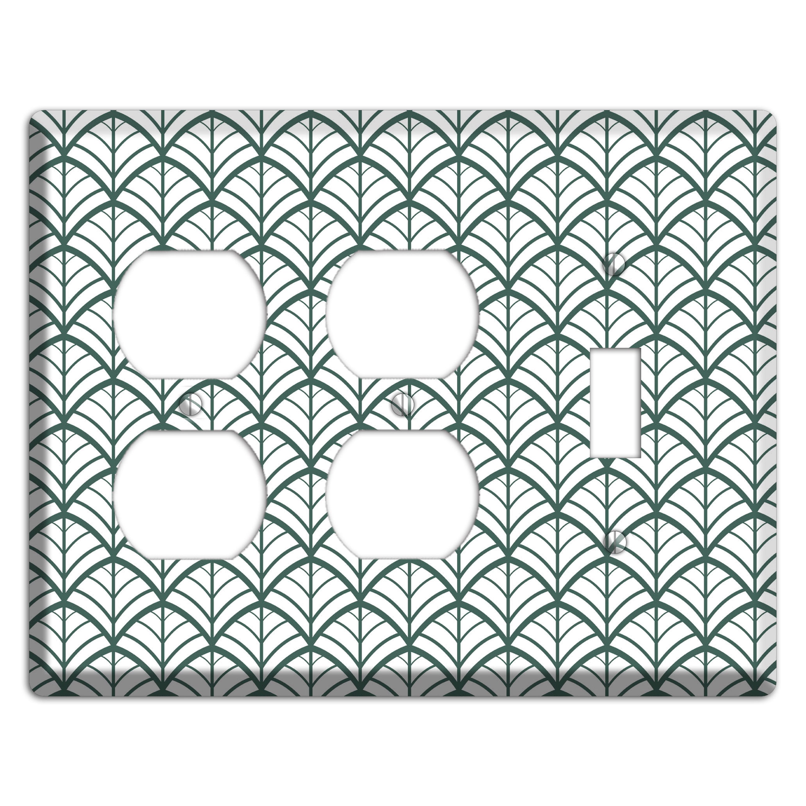Leaves Style U 2 Duplex / Toggle Wallplate