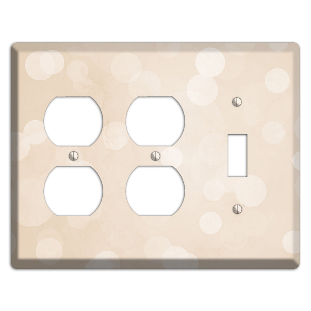 Parchment Neutral Texture 2 Duplex / Toggle Wallplate