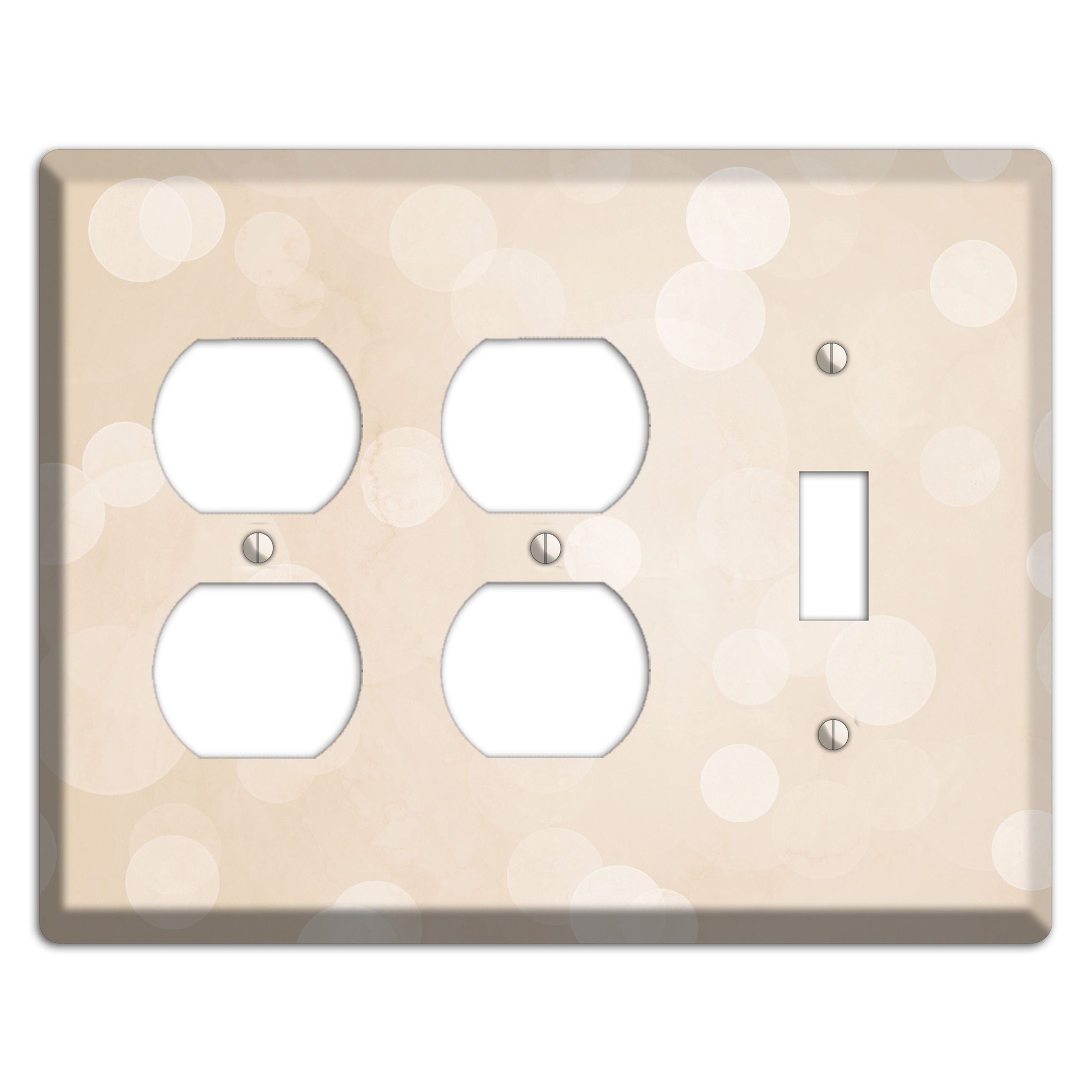 Parchment Neutral Texture 2 Duplex / Toggle Wallplate