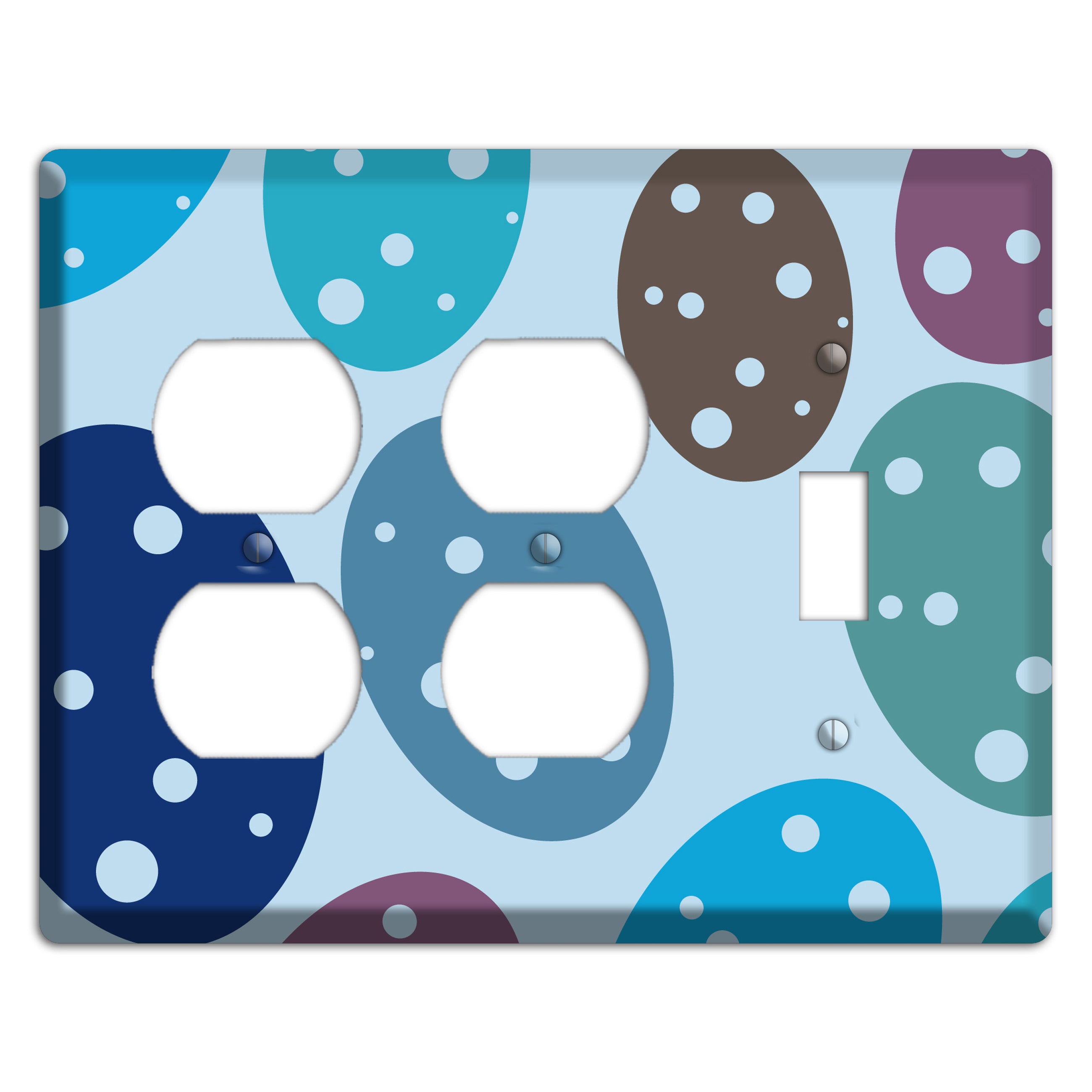 Blue Eggs 2 Duplex / Toggle Wallplate
