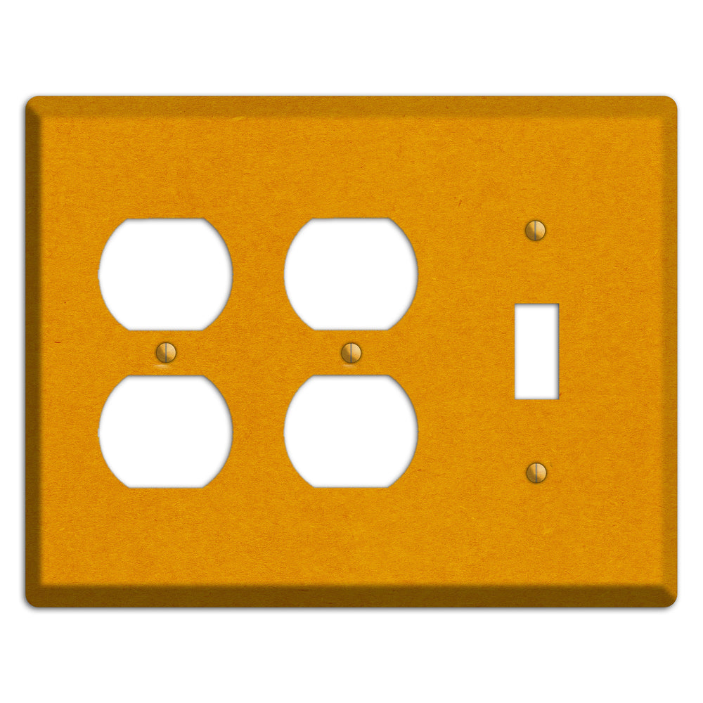 Tangerine Kraft 2 Duplex / Toggle Wallplate