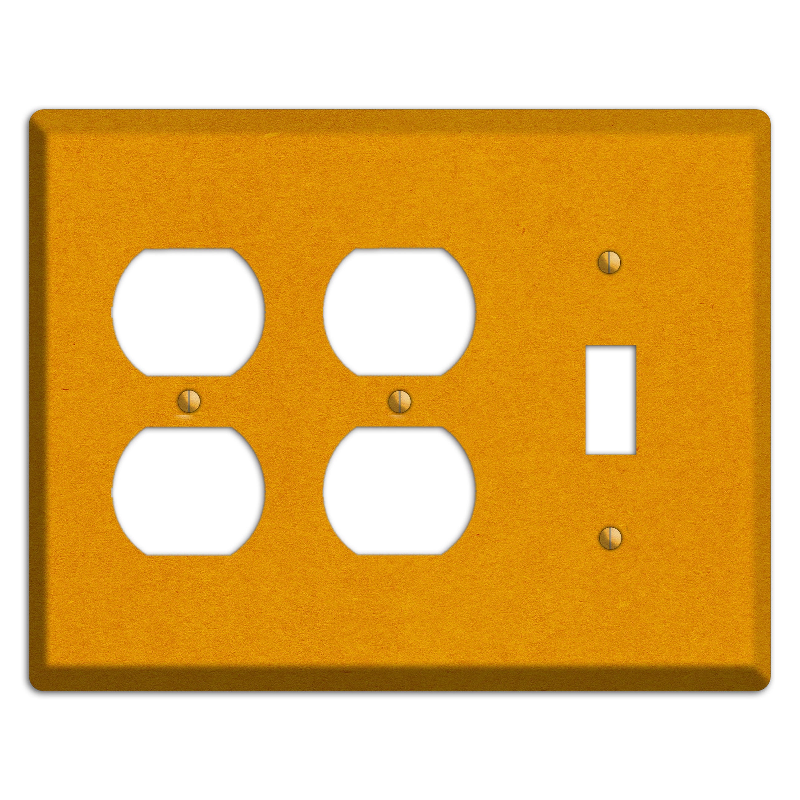Tangerine Kraft 2 Duplex / Toggle Wallplate