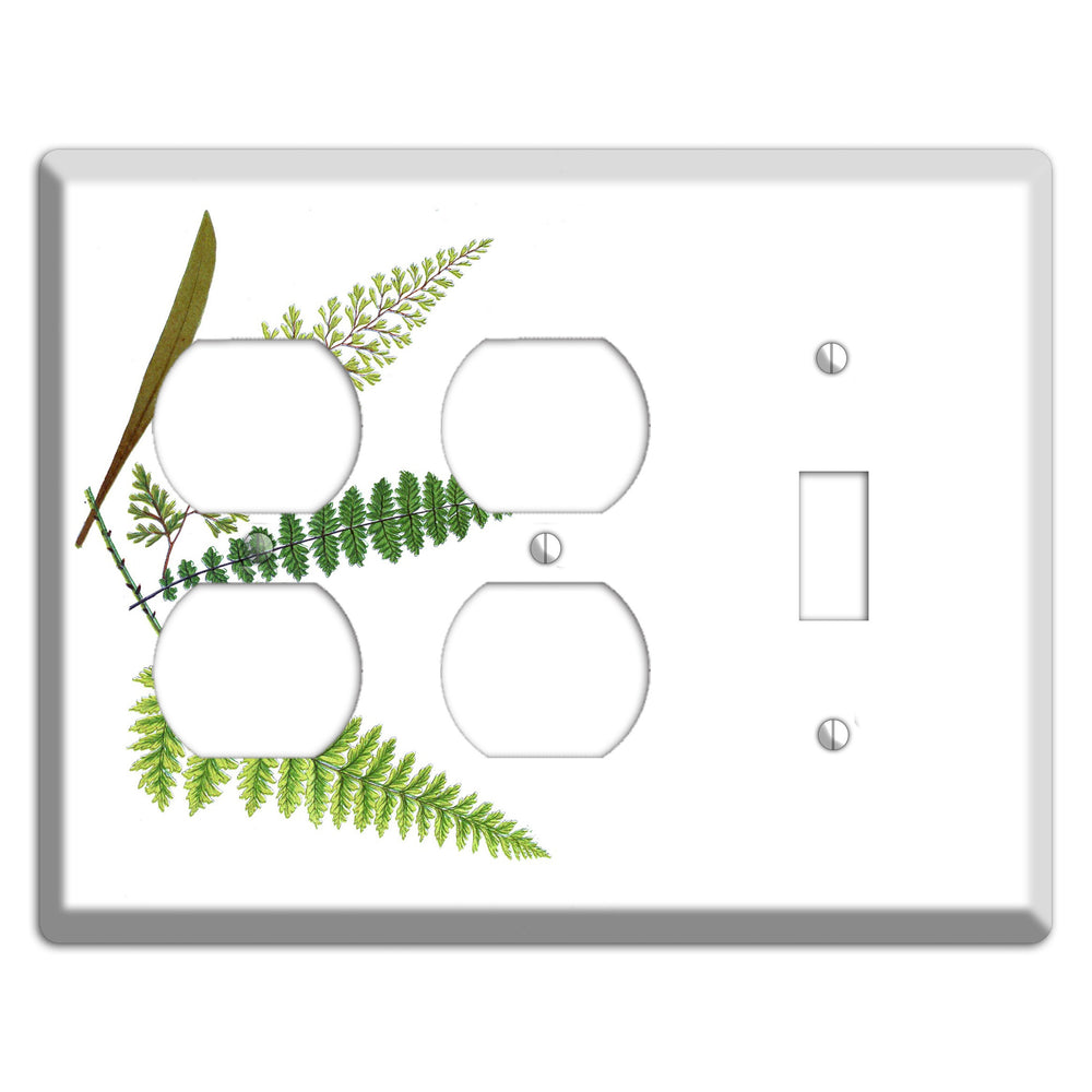 Ferns 2 Duplex / Toggle Wallplate