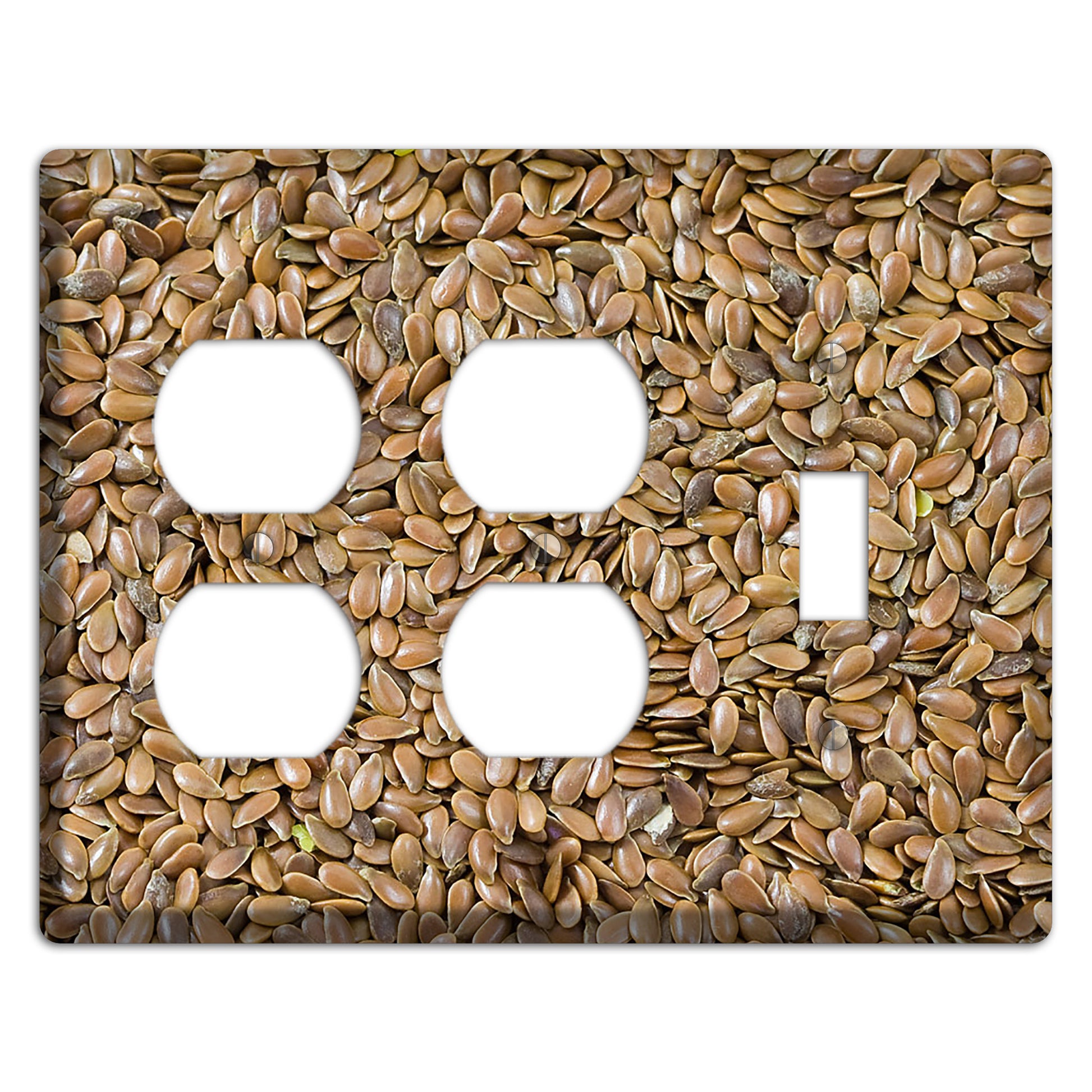 Flax 2 Duplex / Toggle Wallplate