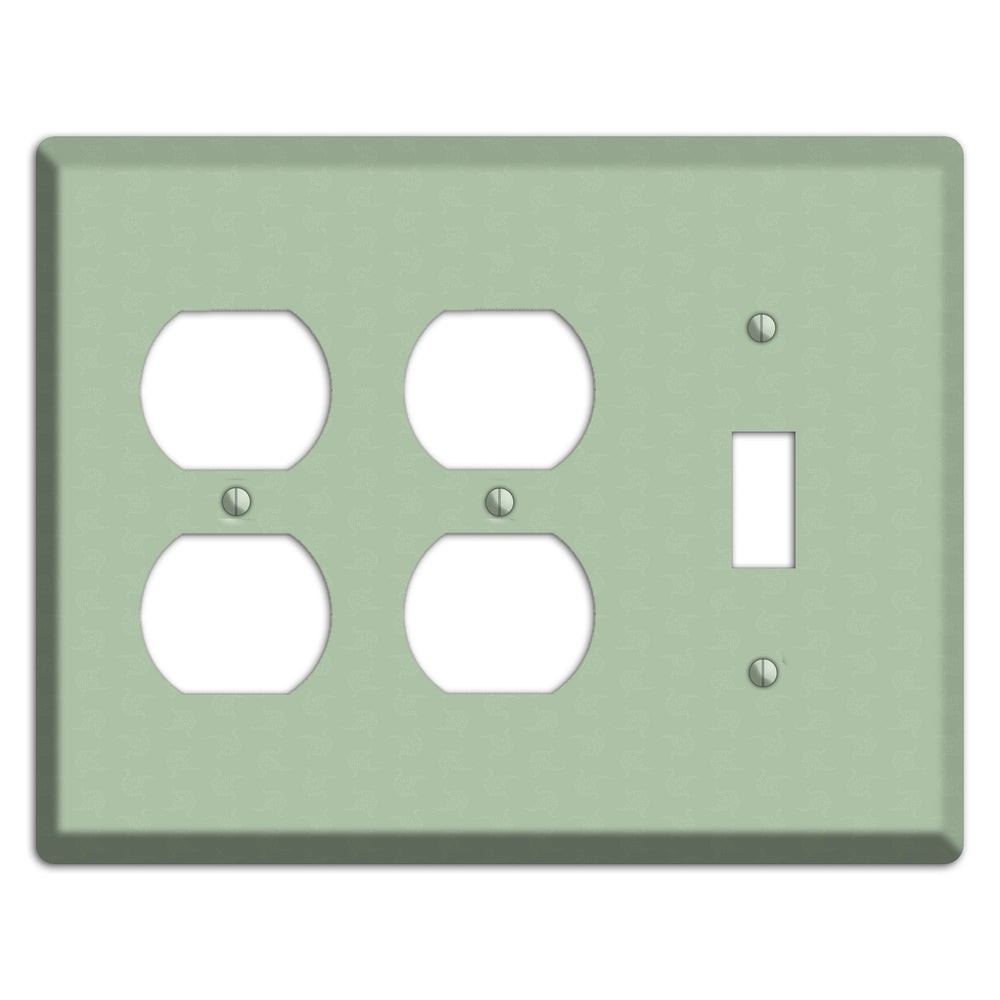 Sage Tiny Cartouche 2 Duplex / Toggle Wallplate
