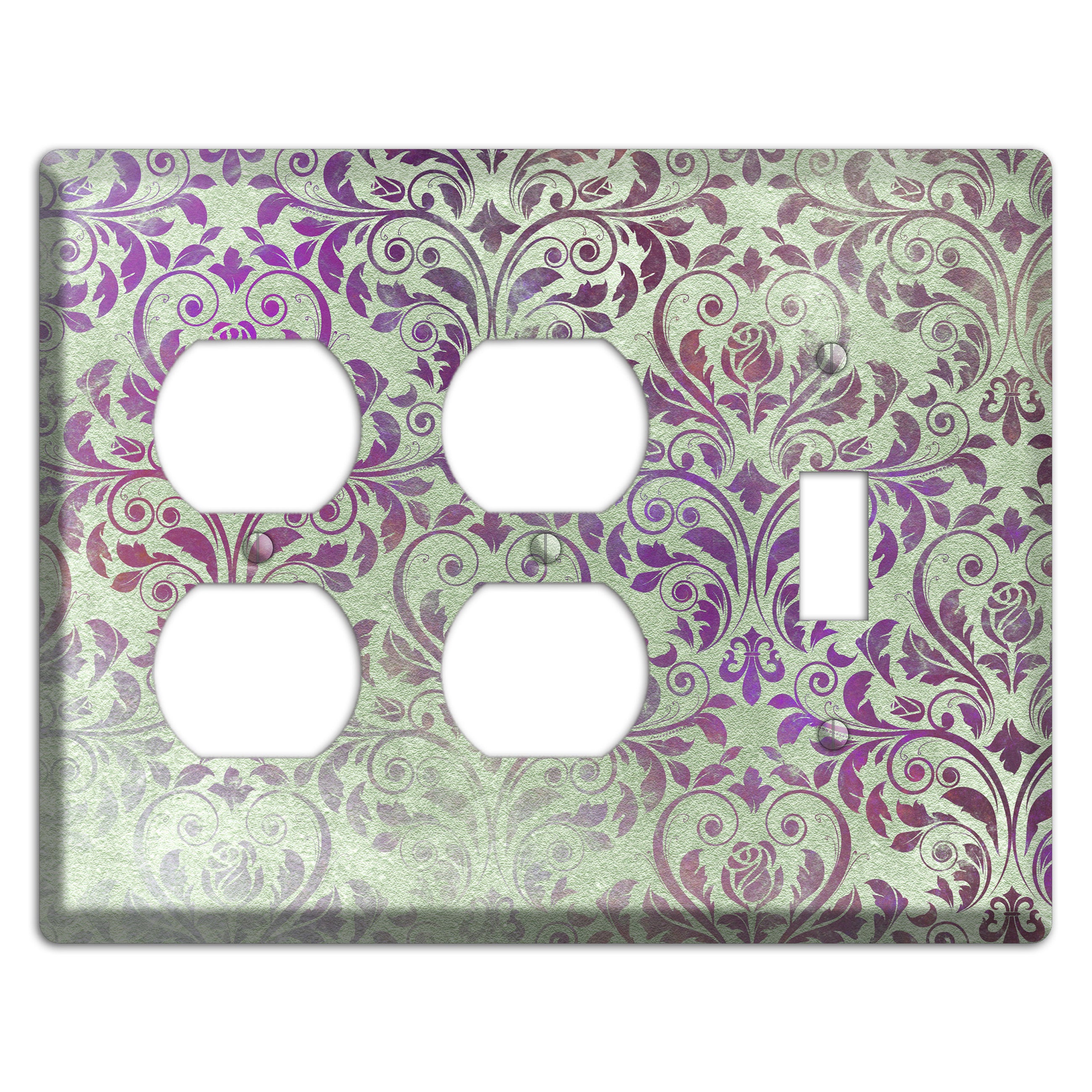 Venus Whimsical Damask 2 Duplex / Toggle Wallplate