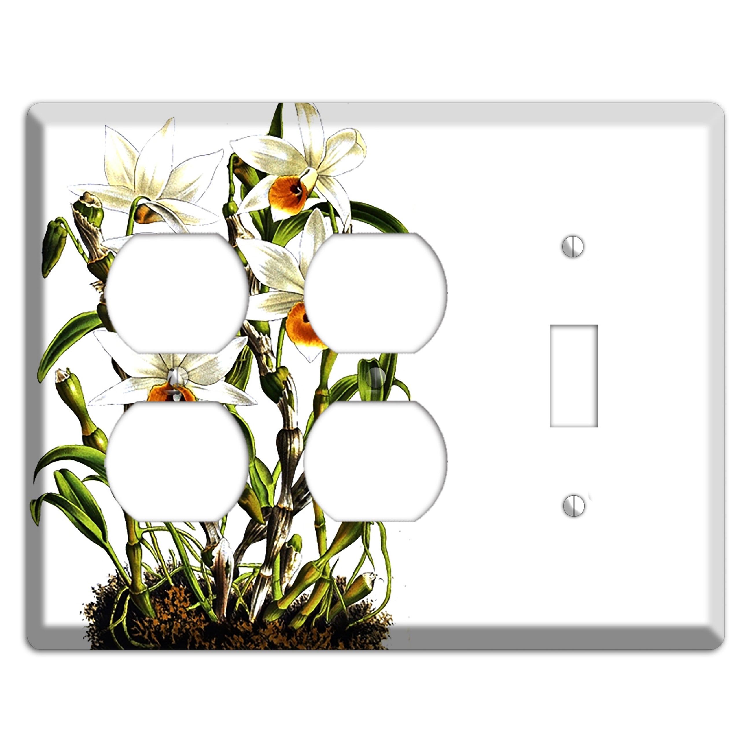 Dendrobium 2 Duplex / Toggle Wallplate