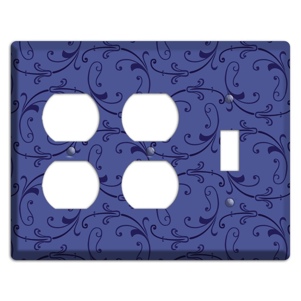 Green and Brown Argyle 2 Duplex / Toggle Wallplate