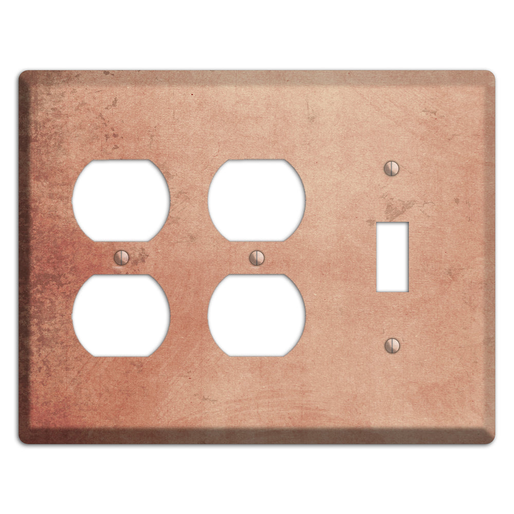 Tan Vintage Grunge 2 Duplex / Toggle Wallplate