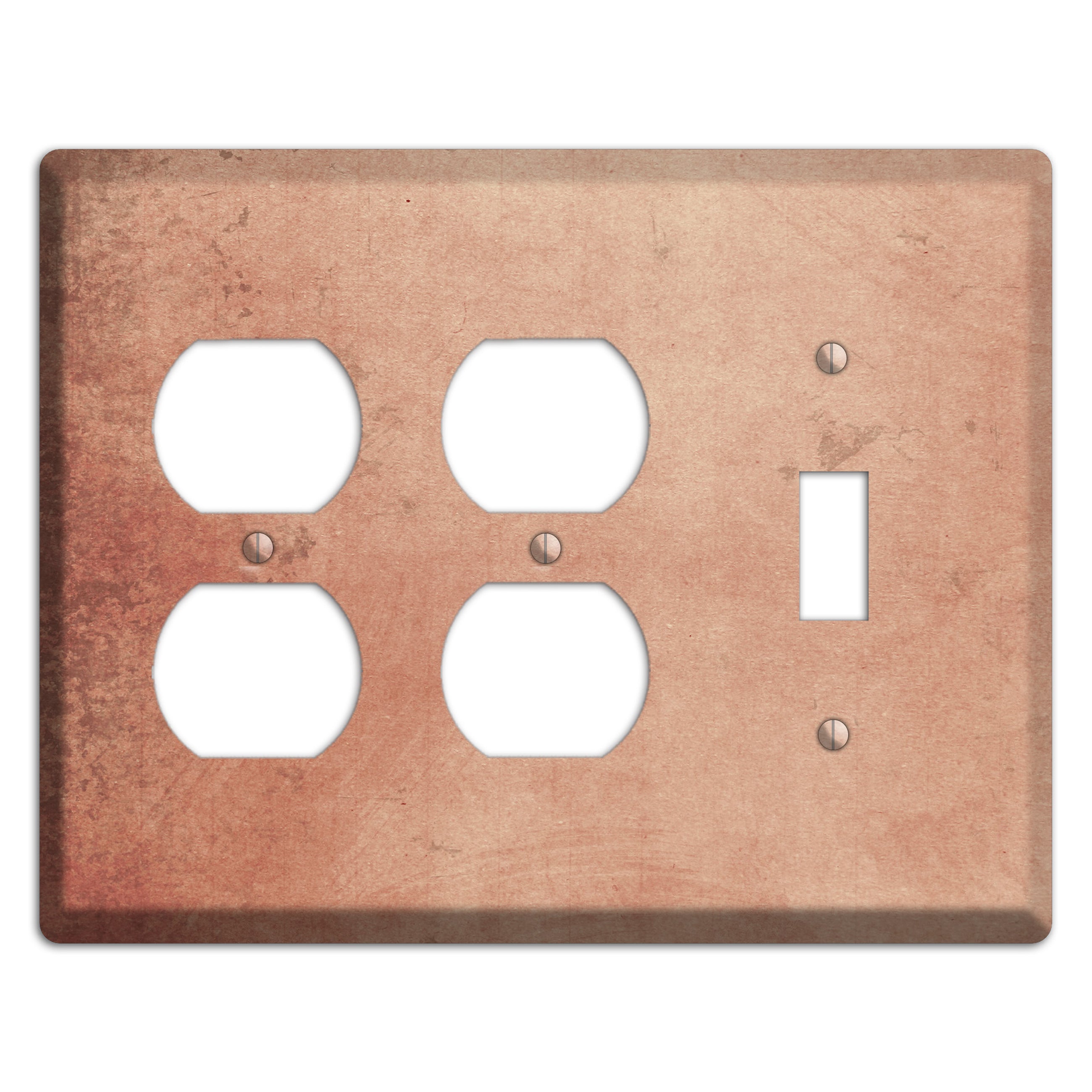 Tan Vintage Grunge 2 Duplex / Toggle Wallplate