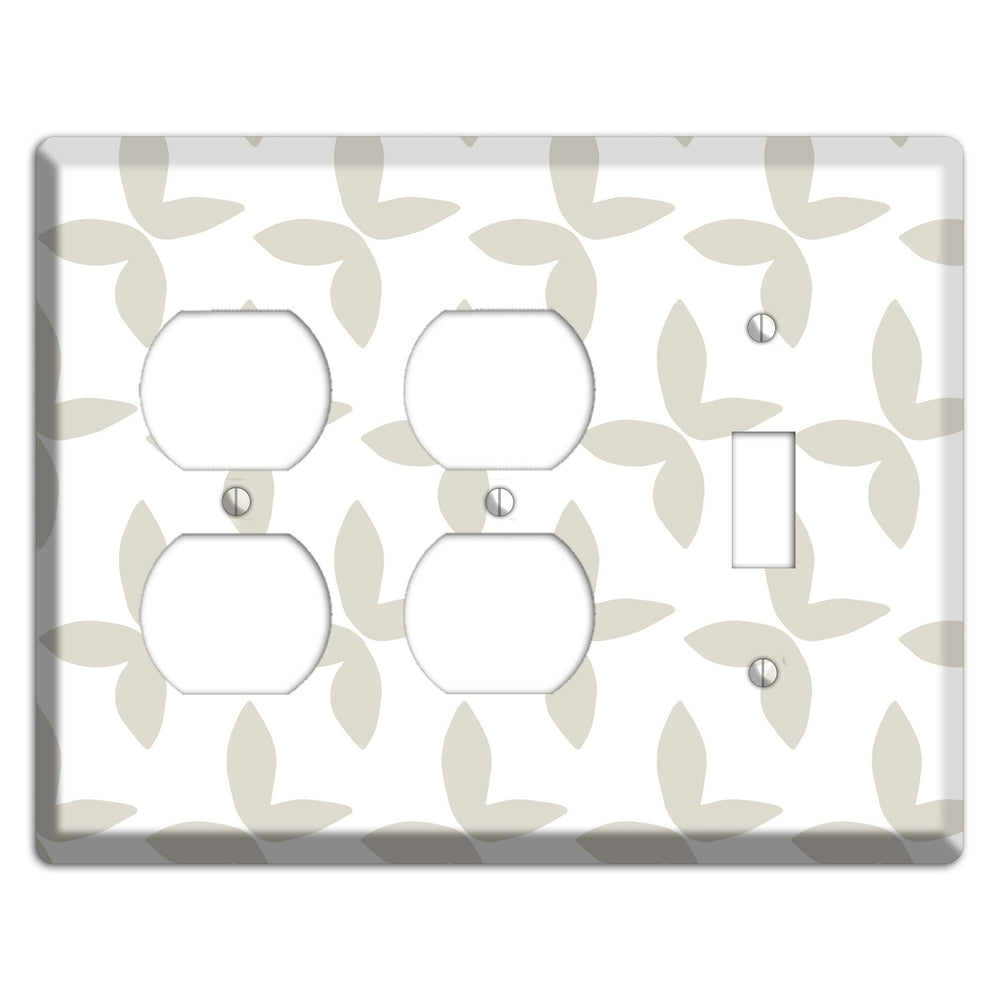 Simple Scandanavian Style O 2 Duplex / Toggle Wallplate