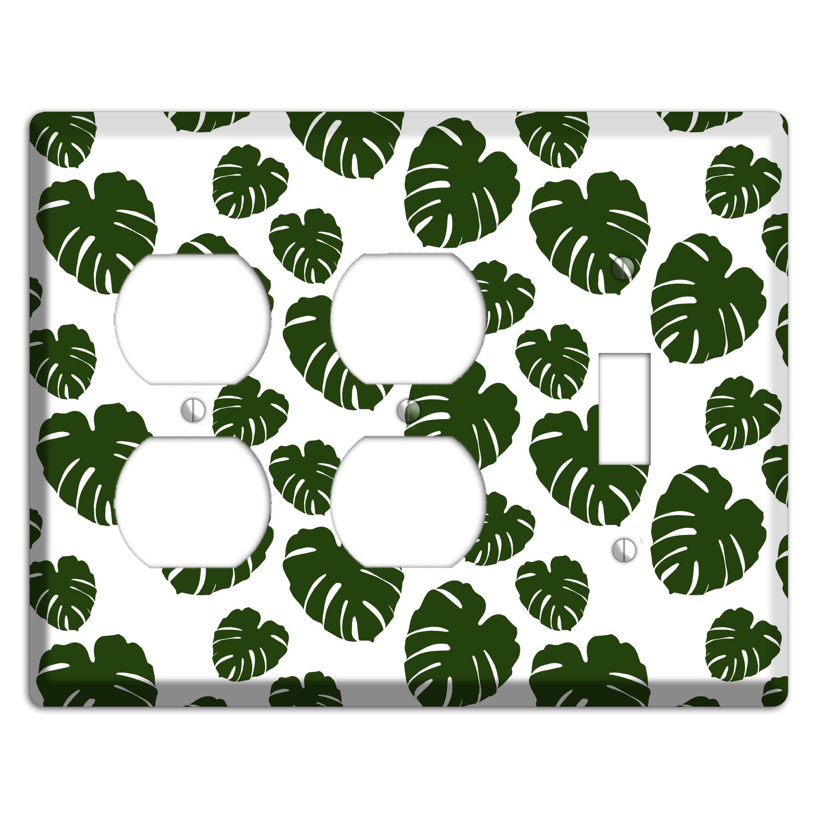 Leaves Style JJ 2 Duplex / Toggle Wallplate