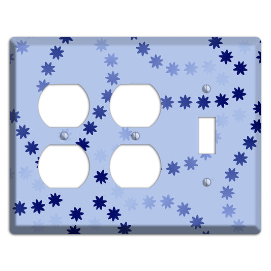 Periwinkle with Blue Constellation 2 Duplex / Toggle Wallplate