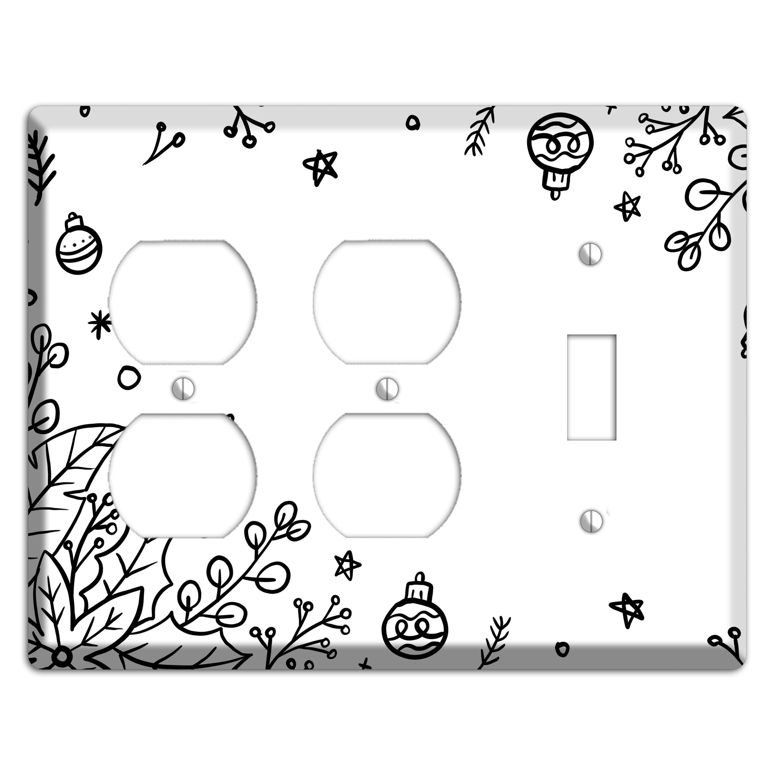 Cartoon Christmas 1 2 Duplex / Toggle Wallplate
