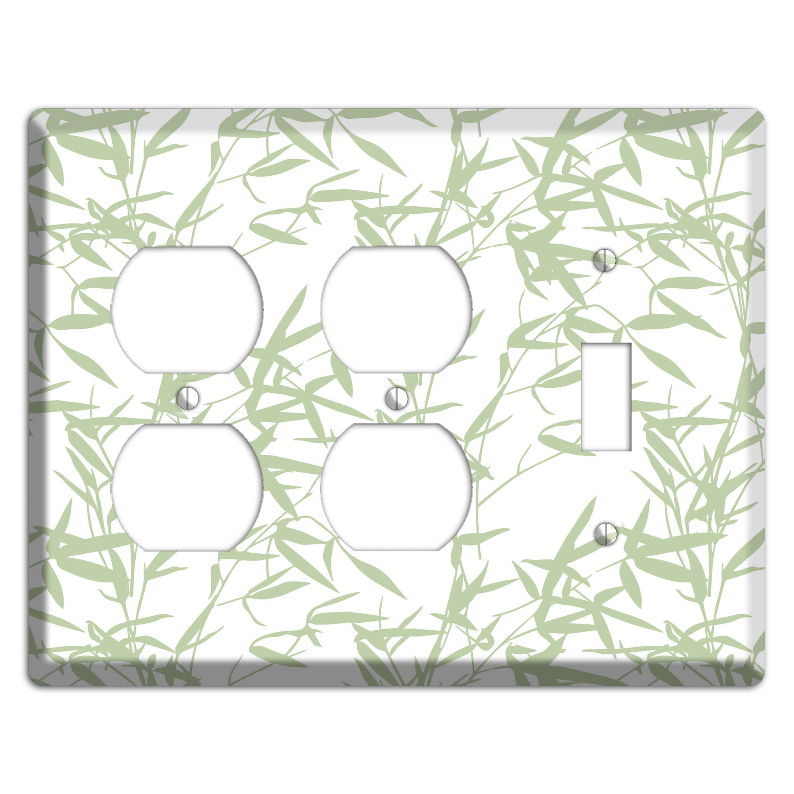 Leaves Style P 2 Duplex / Toggle Wallplate