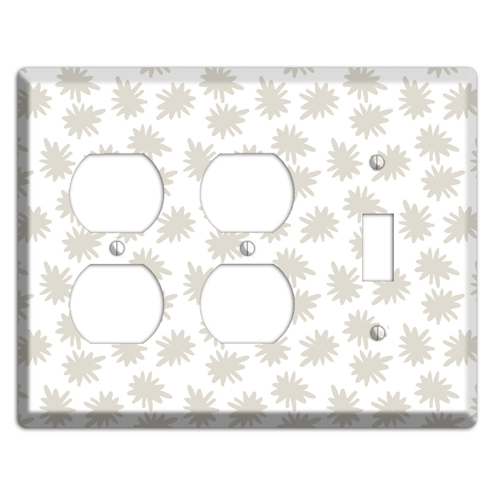 Simple Scandanavian Style CC 2 Duplex / Toggle Wallplate