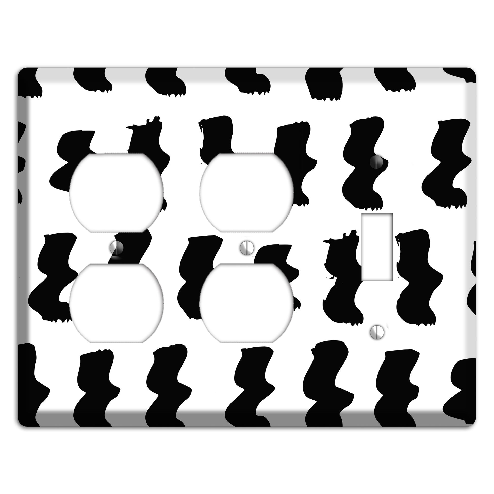 Ink Brushstrokes 5 2 Duplex / Toggle Wallplate