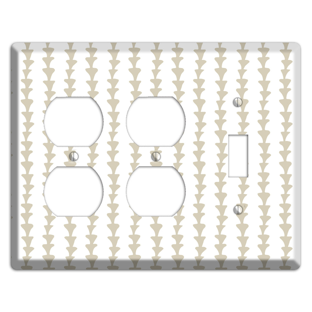 Simple Scandanavian Style A 2 Duplex / Toggle Wallplate