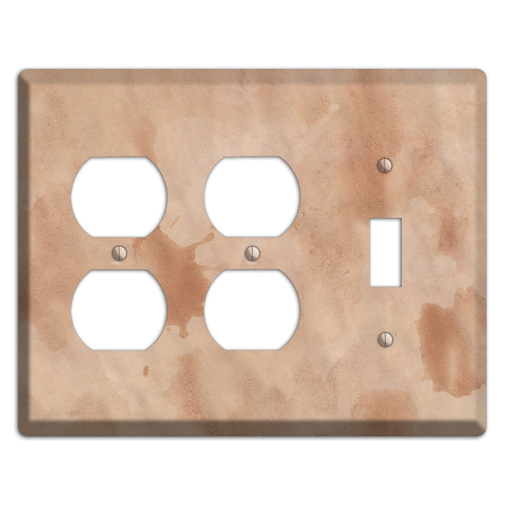 Aged Paper 2 2 Duplex / Toggle Wallplate