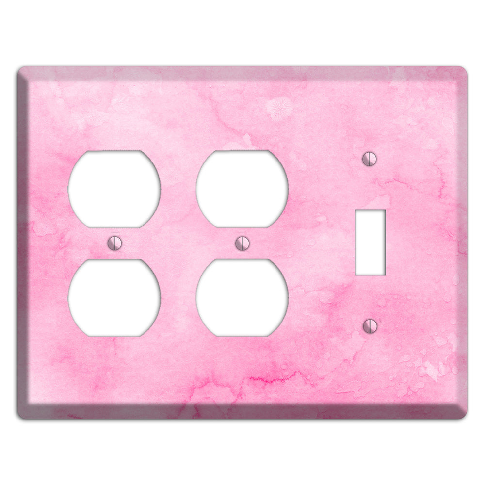 Cinderella Pink Texture 2 Duplex / Toggle Wallplate