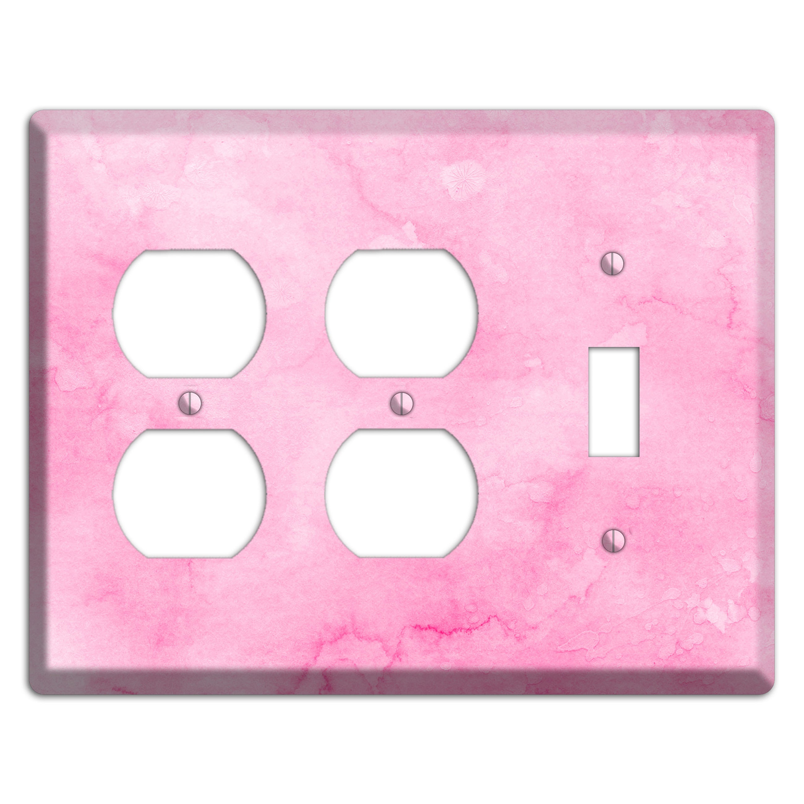 Cinderella Pink Texture 2 Duplex / Toggle Wallplate