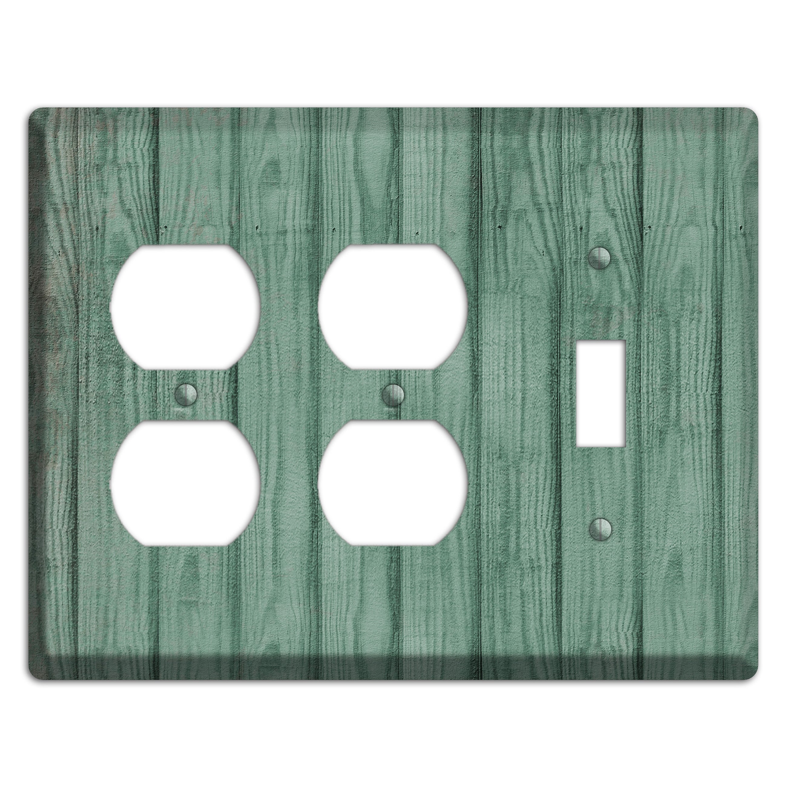 Laurel Weathered Wood 2 Duplex / Toggle Wallplate