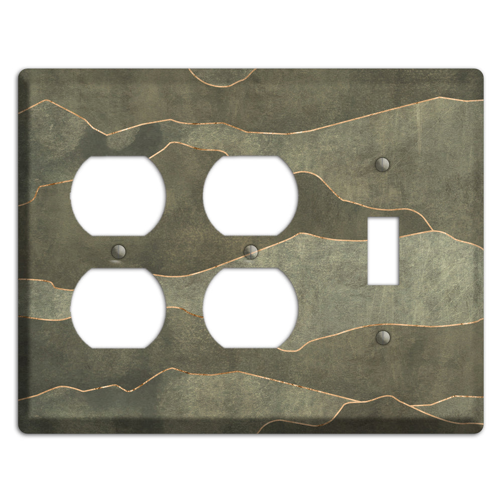 Jade Mountain Range 2 Duplex / Toggle Wallplate