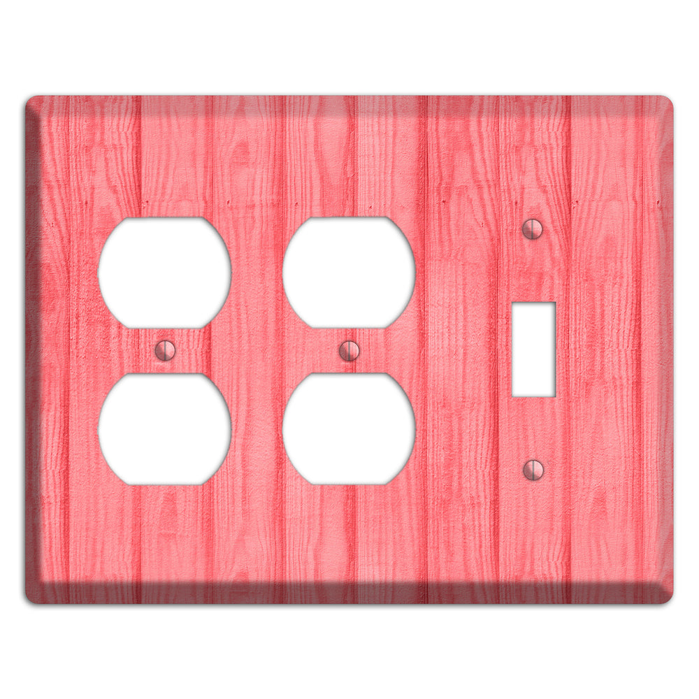 Geraldine Soft Coral 2 Duplex / Toggle Wallplate