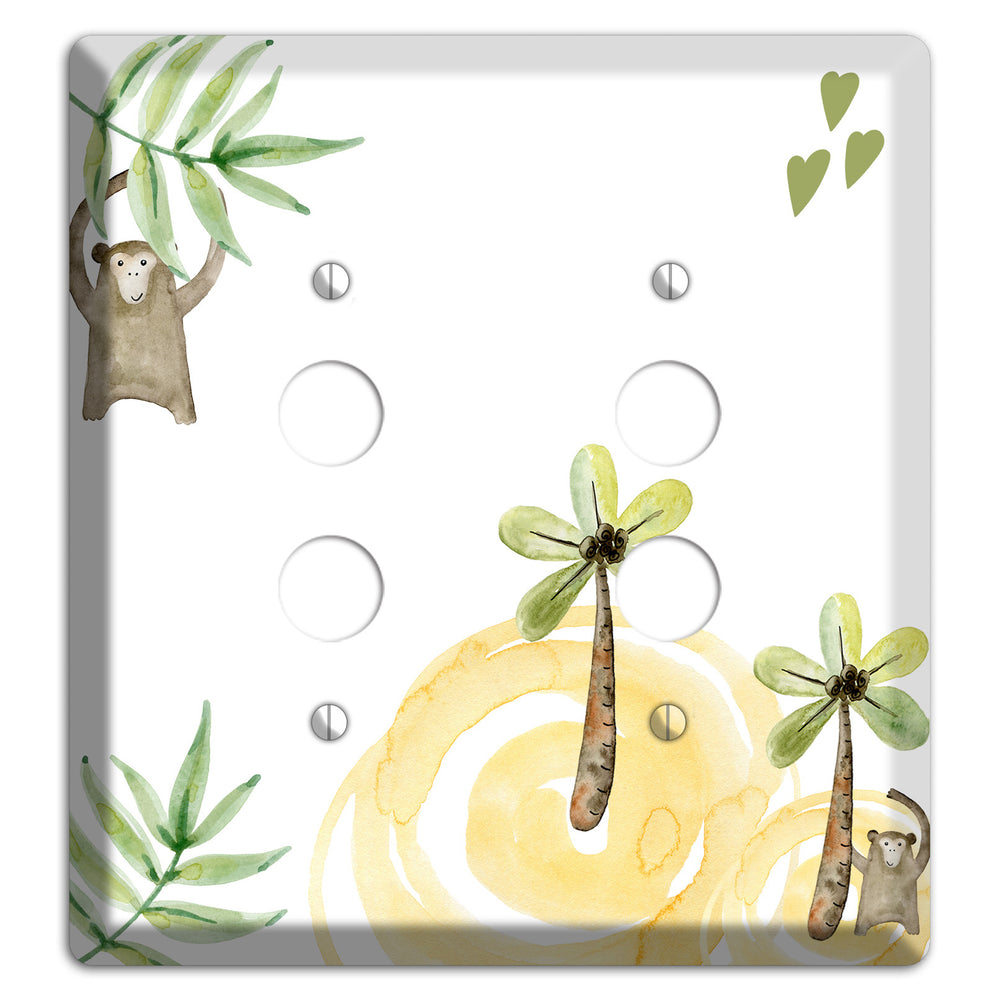 Monkey 2 Pushbutton Wallplate