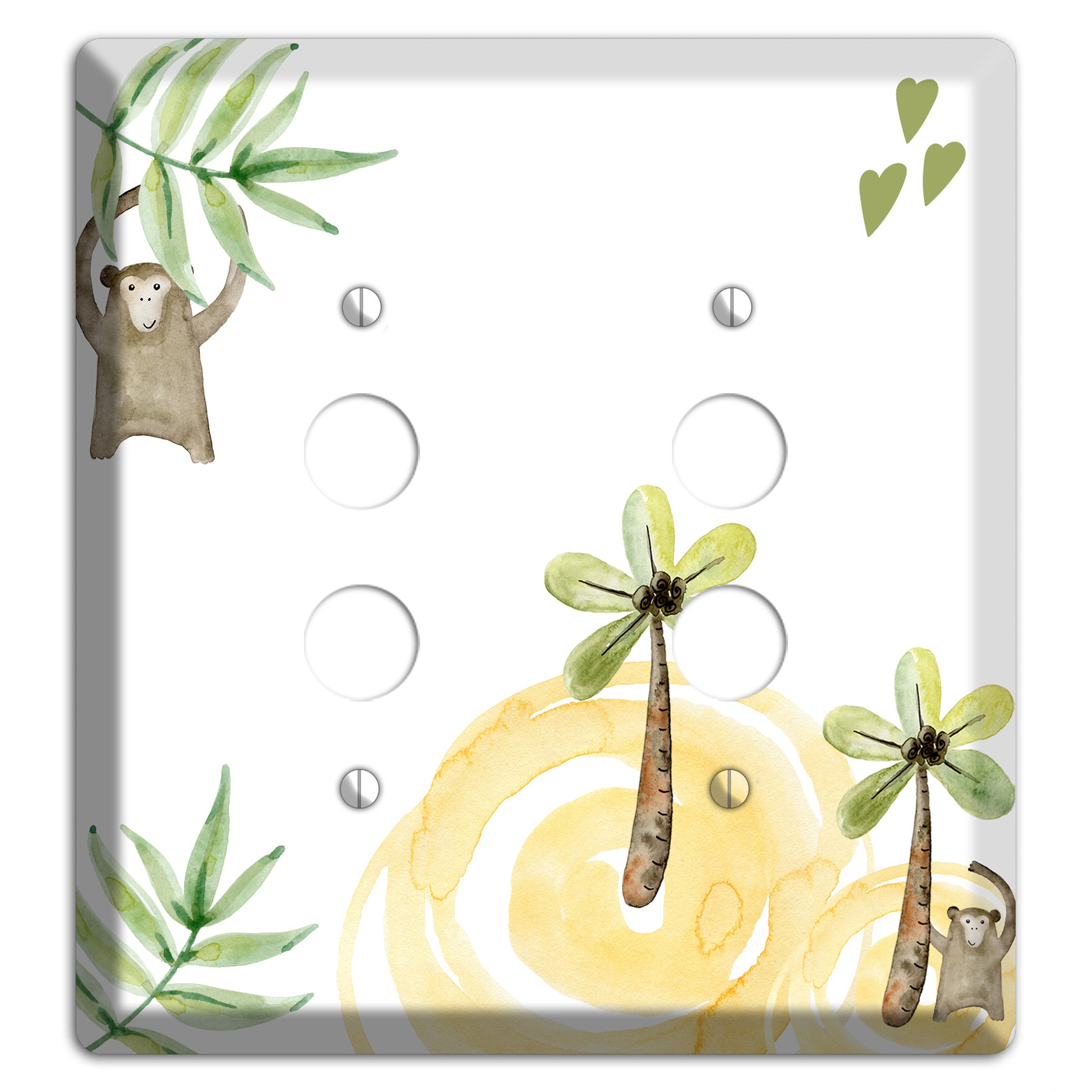Monkey 2 Pushbutton Wallplate