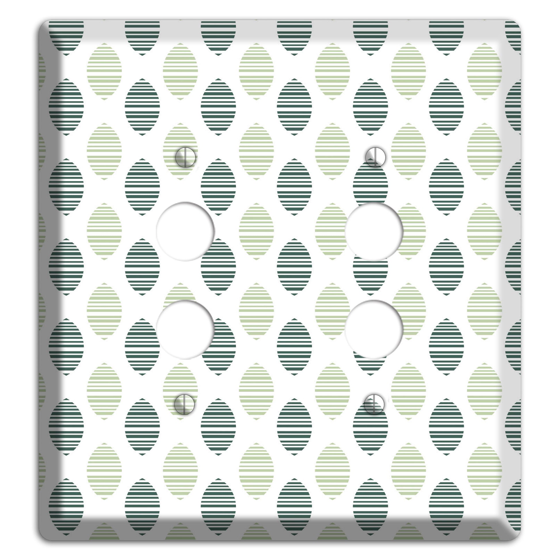 Leaves Style A 2 Pushbutton Wallplate