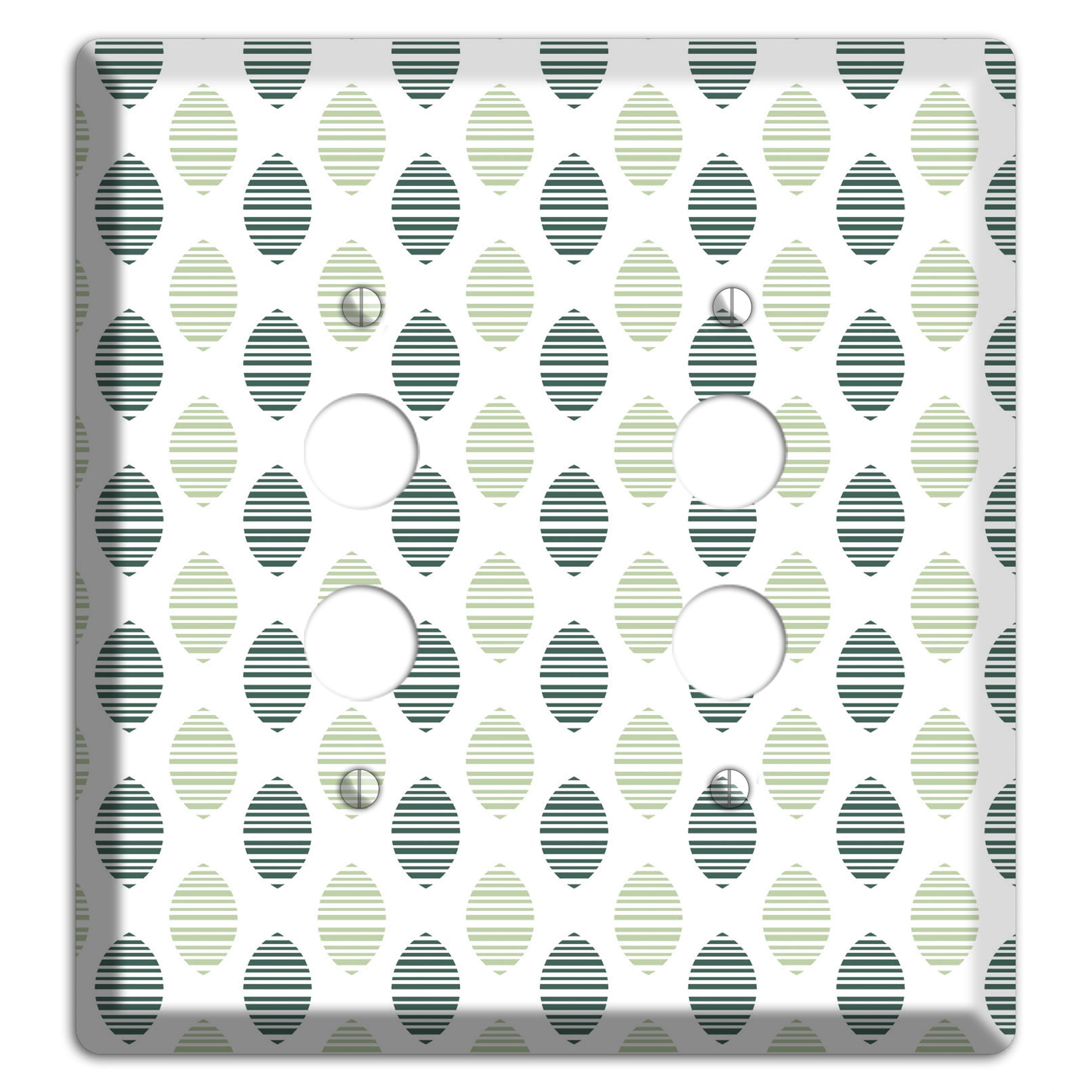 Leaves Style A 2 Pushbutton Wallplate