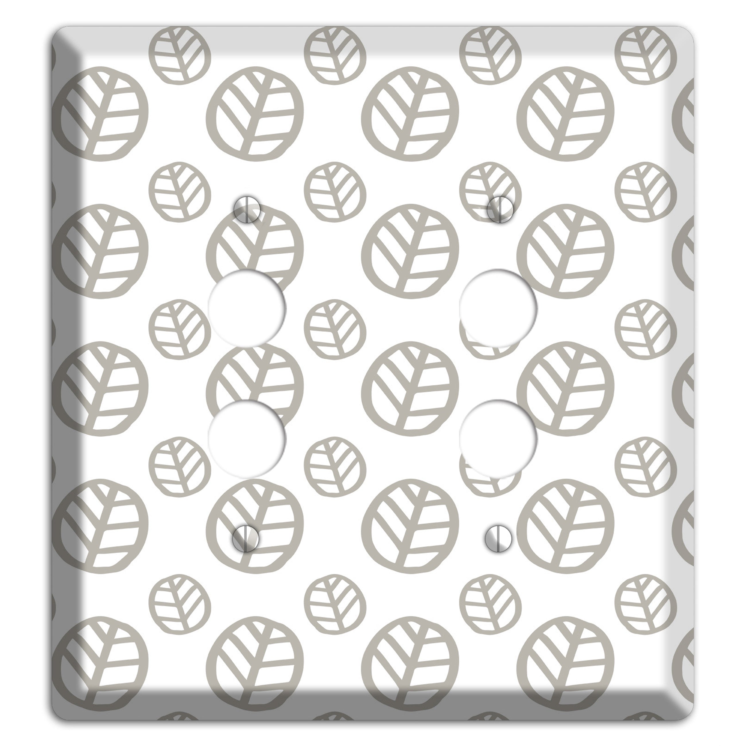 Simple Scandanavian Style JJ 2 Pushbutton Wallplate