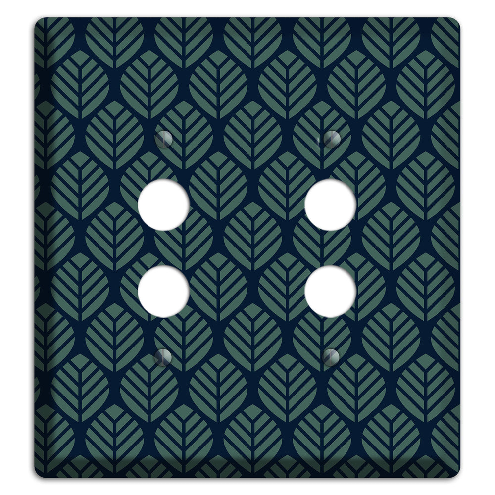 Leaves Style T 2 Pushbutton Wallplate