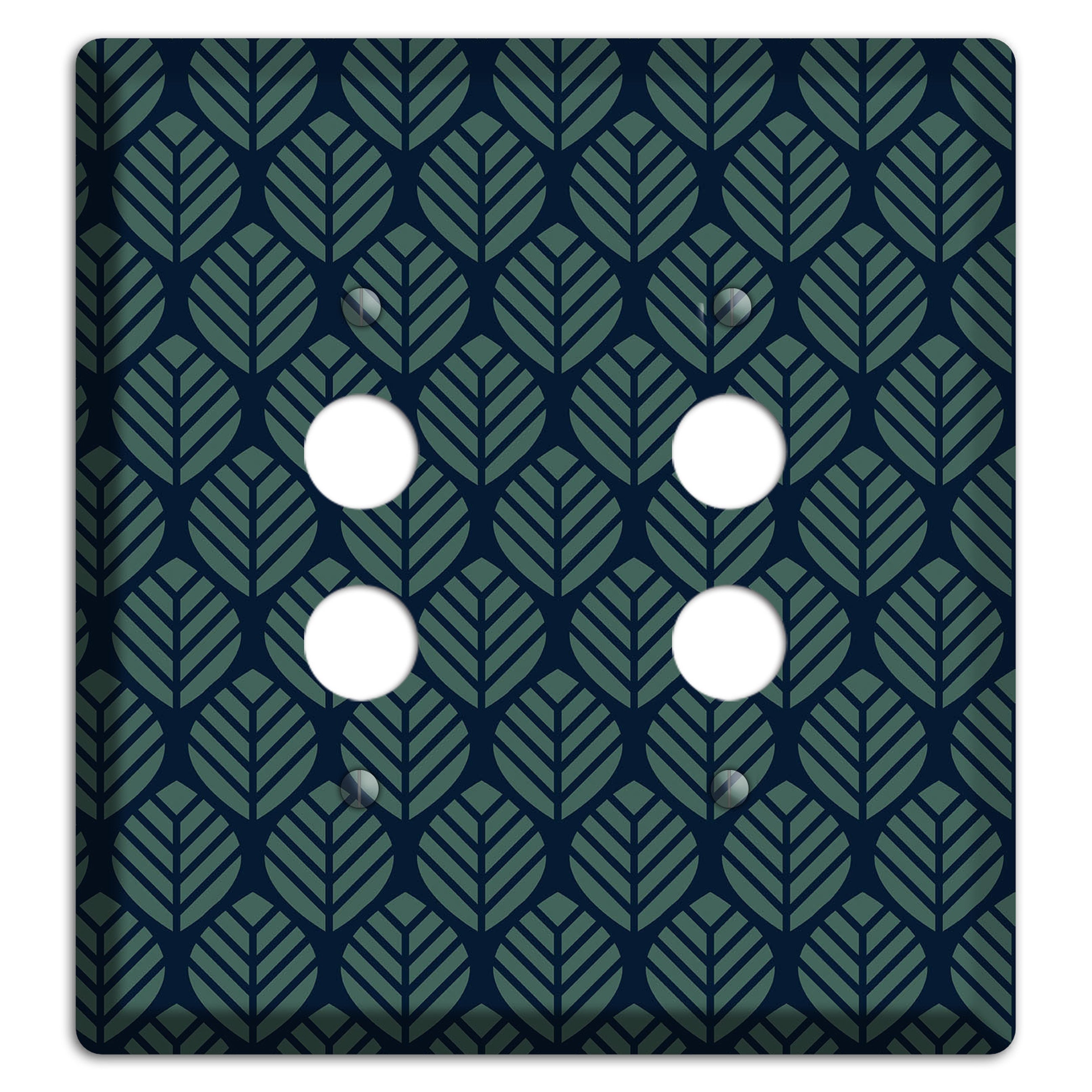 Leaves Style T 2 Pushbutton Wallplate