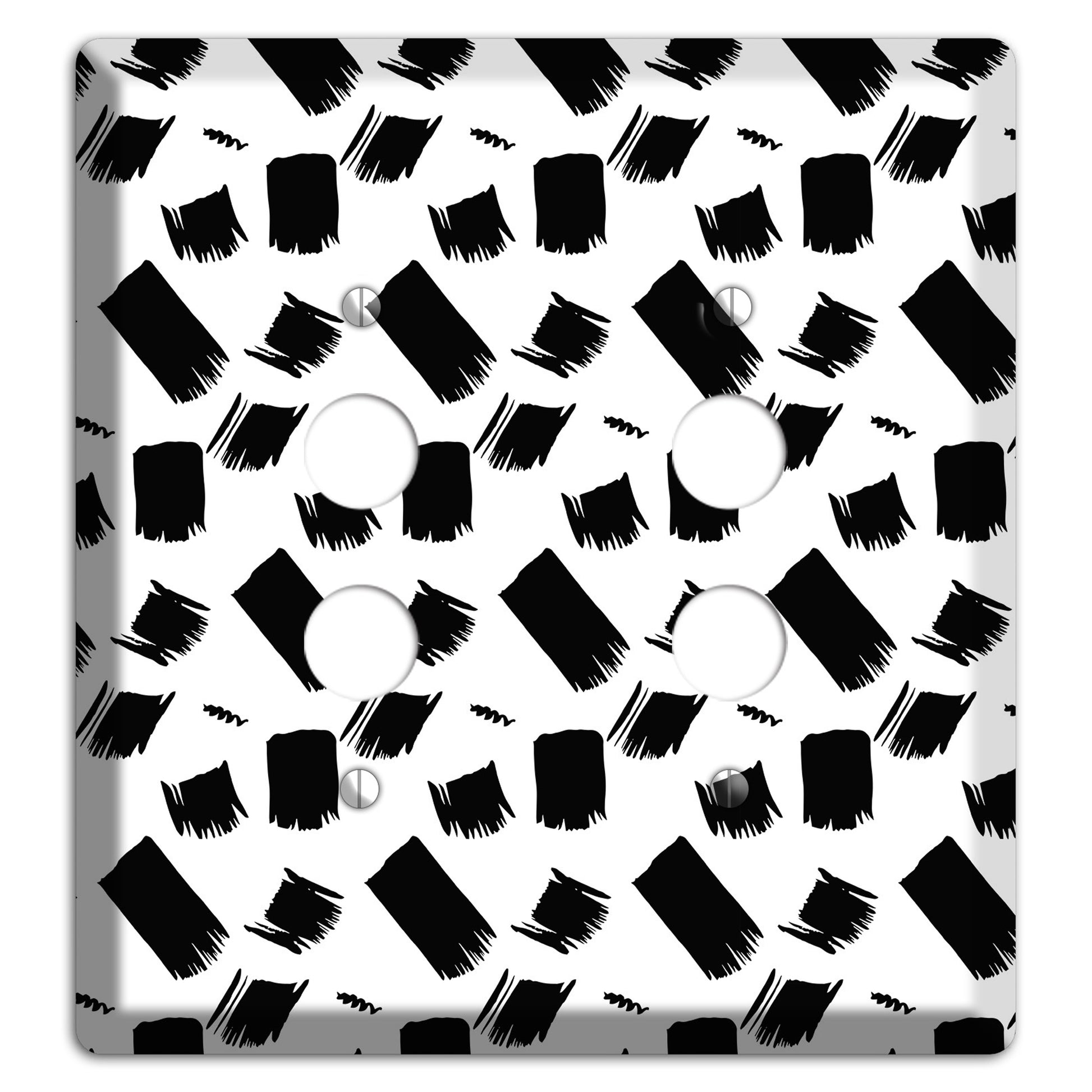 Ink Brushstrokes 8 2 Pushbutton Wallplate