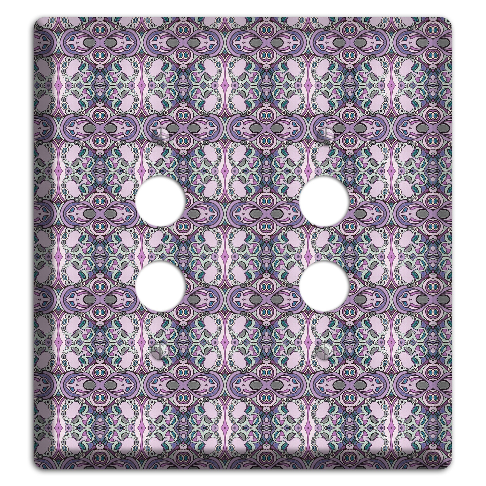 Pink Purple Sage Tapestry 2 Pushbutton Wallplate