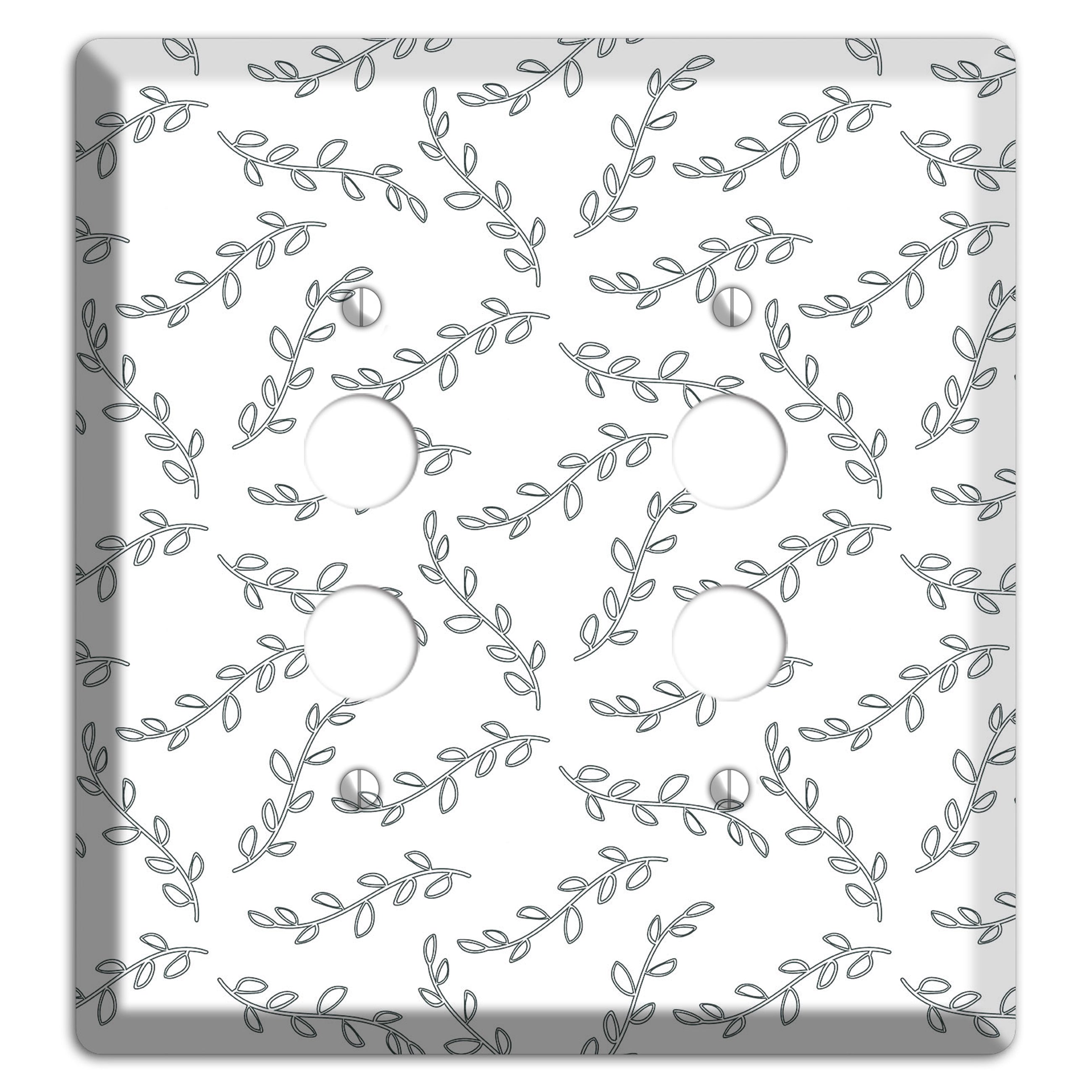 Leaves Style CC 2 Pushbutton Wallplate