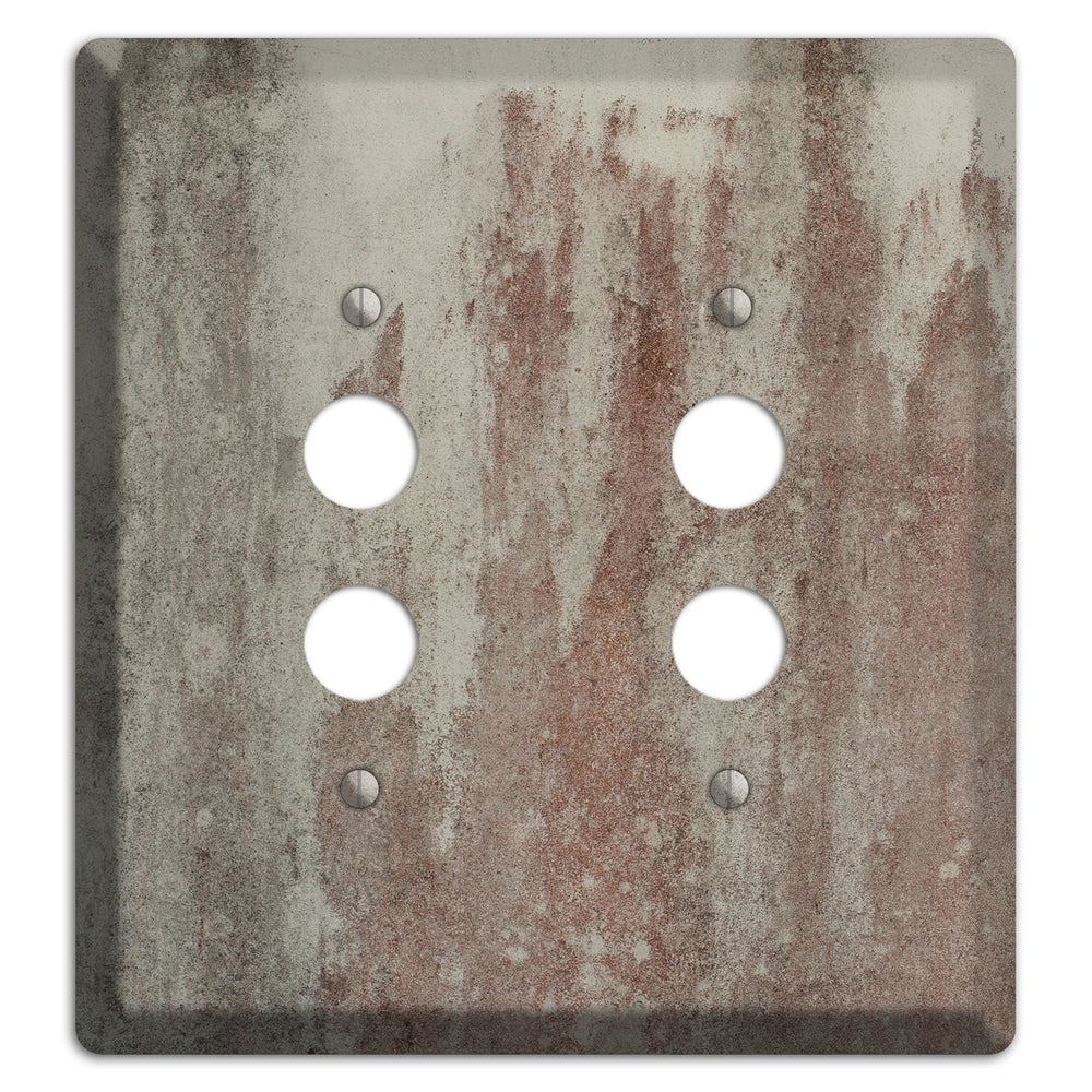 Old Concrete 13 2 Pushbutton Wallplate