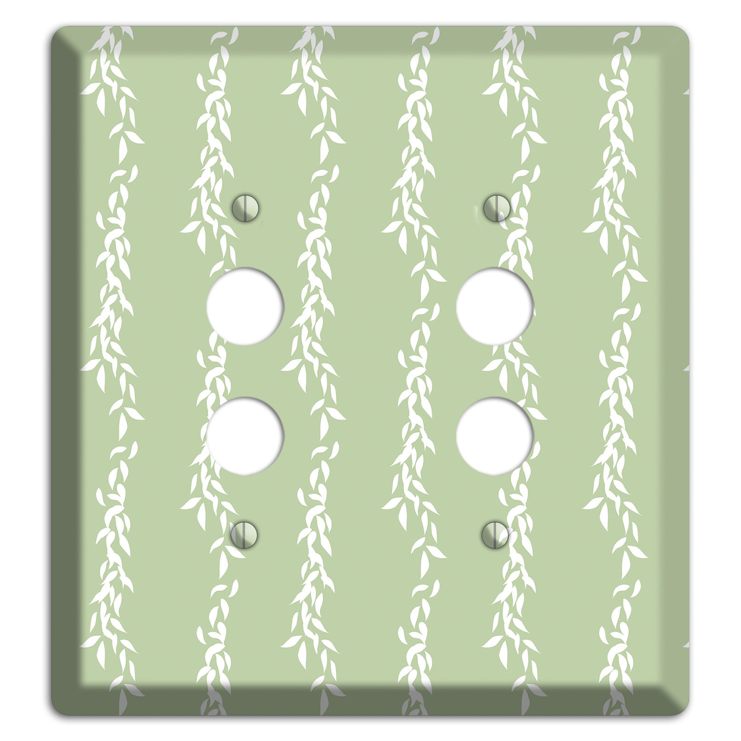 Leaves Style Z 2 Pushbutton Wallplate